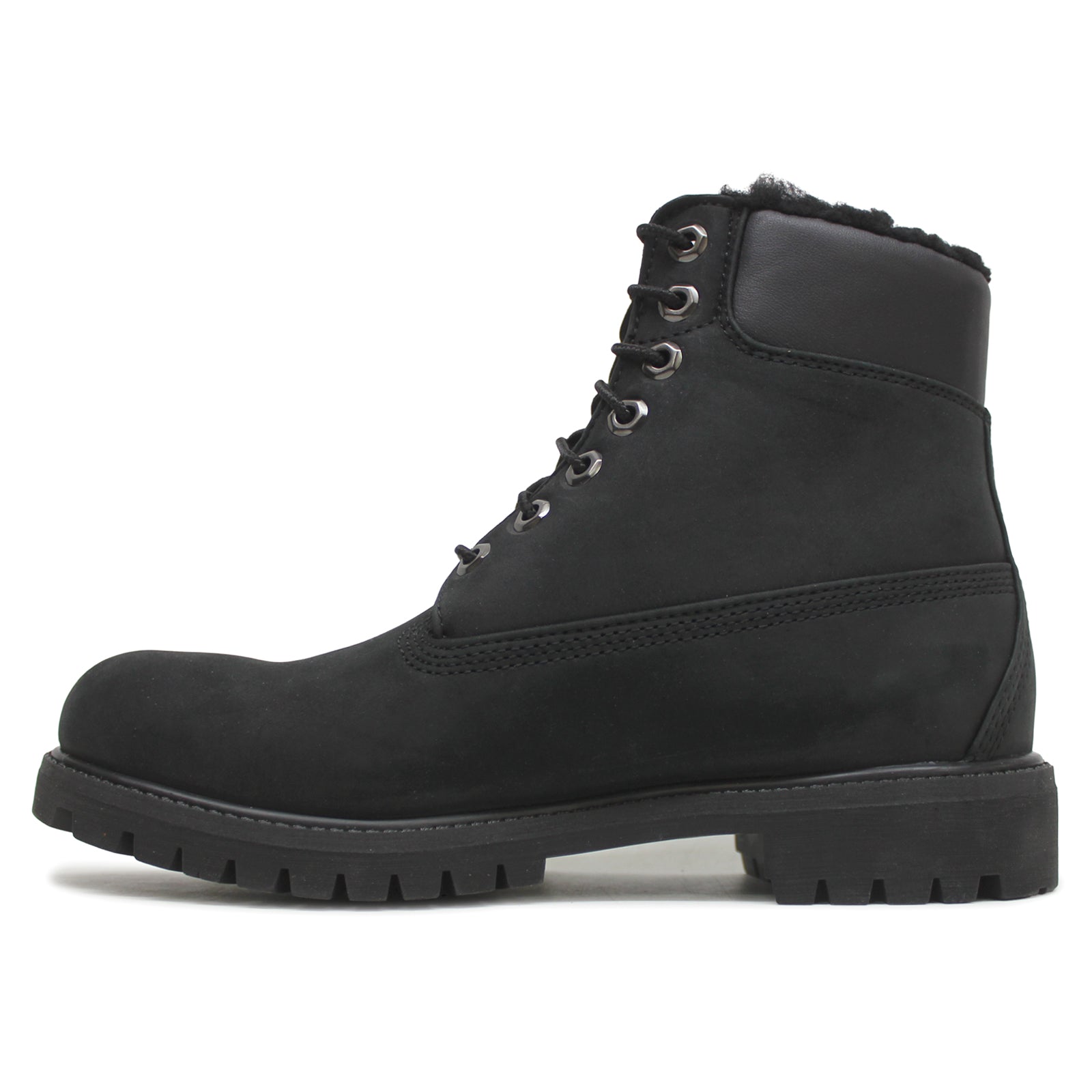 Timberland Premium 6 Inch Warmlined Nubuck Mens Boots#color_black