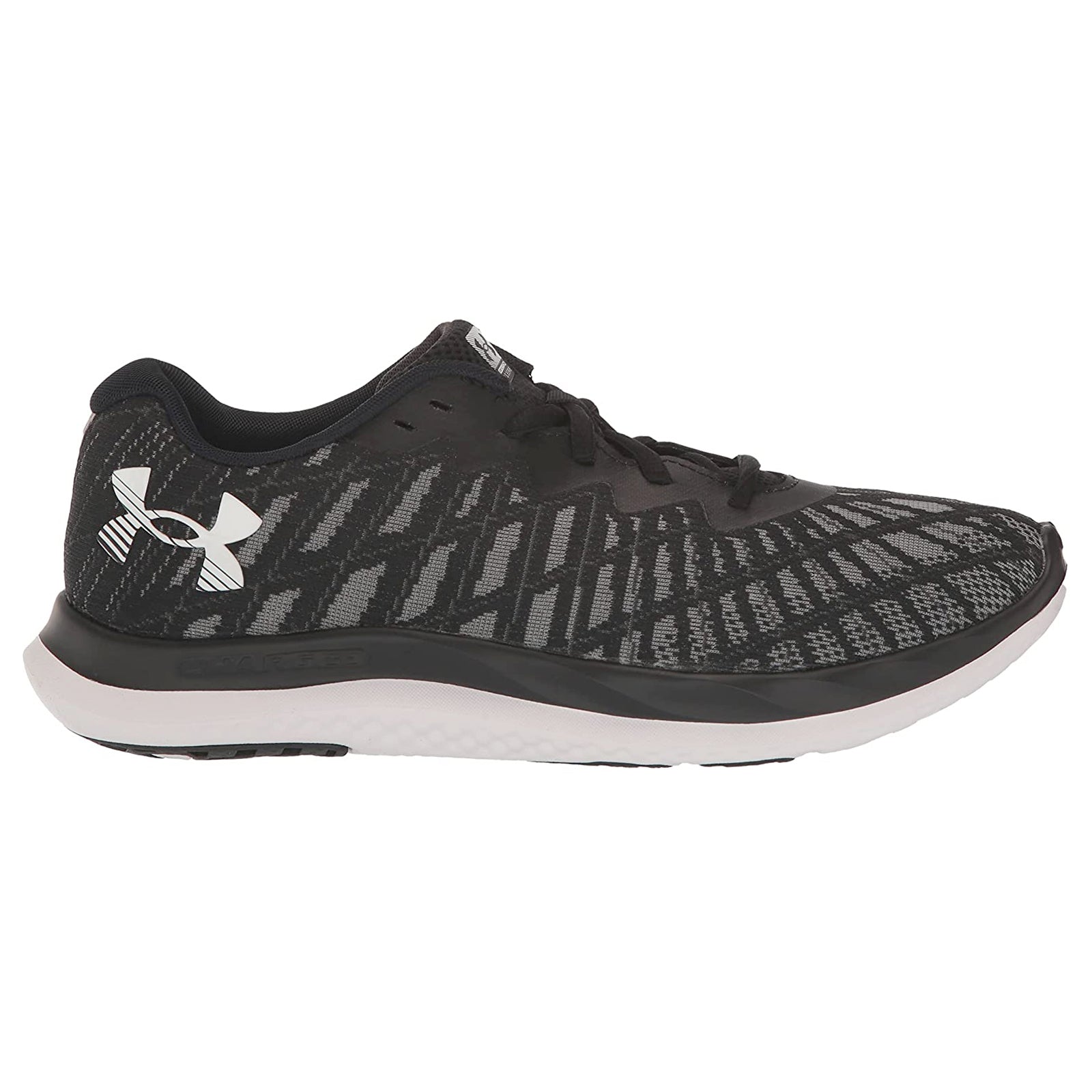 Under Armour Charged Breeze 2 Textile Womens Trainers#color_black grey