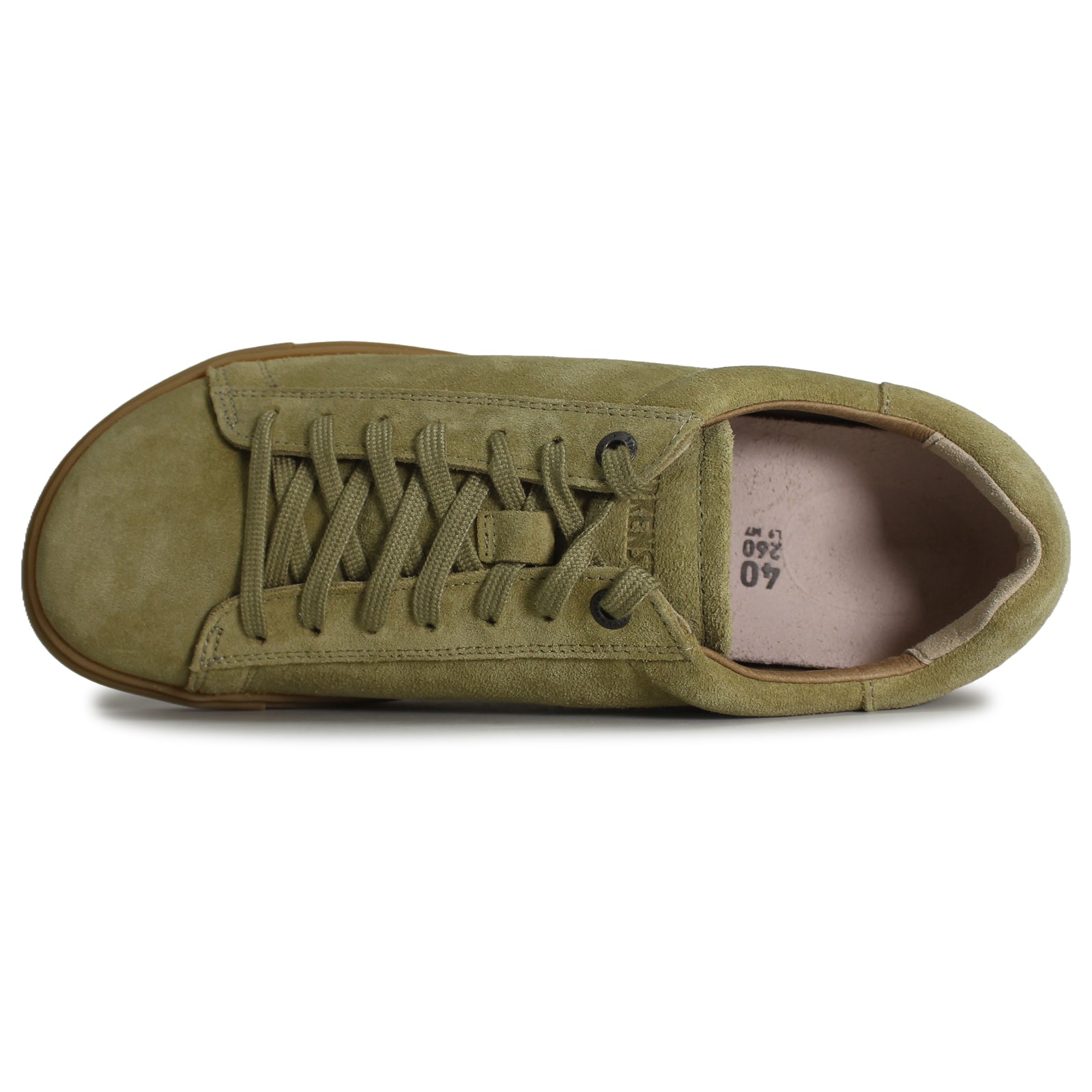 Birkenstock Bend Low Suede Leather Unisex Trainers#color_khaki