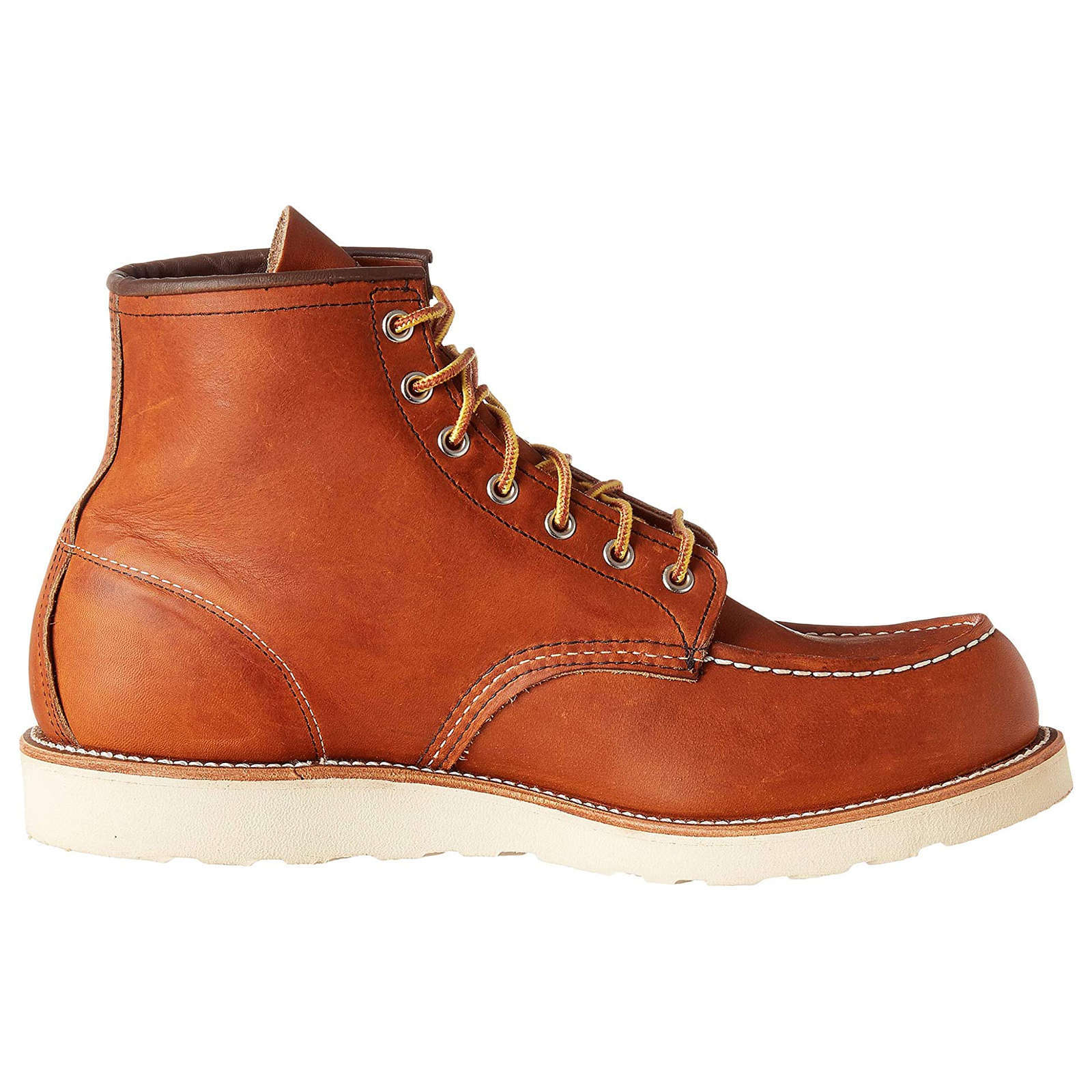 Red Wing 6 Inch Classic Moc Toe 00875-3E2 Leather Mens Boots - Oro Legacy - E - 42.5#color_oro legacy