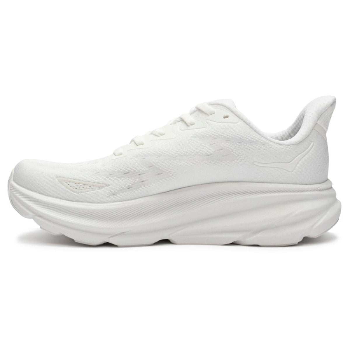 Hoka Clifton 9 Textile Womens Trainers#color_white white