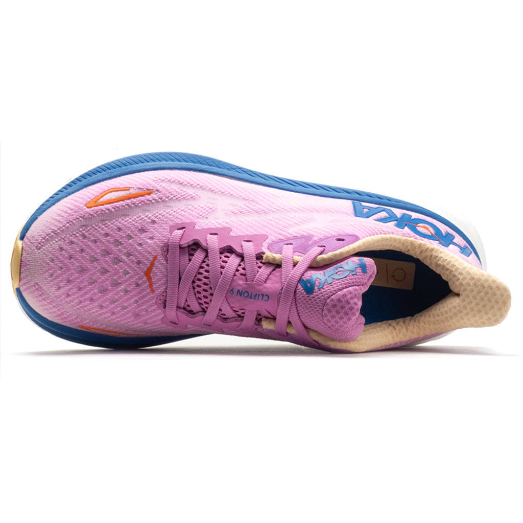 Hoka One One Clifton 9 Textile Womens Trainers#color_cyclamen sweet lilac