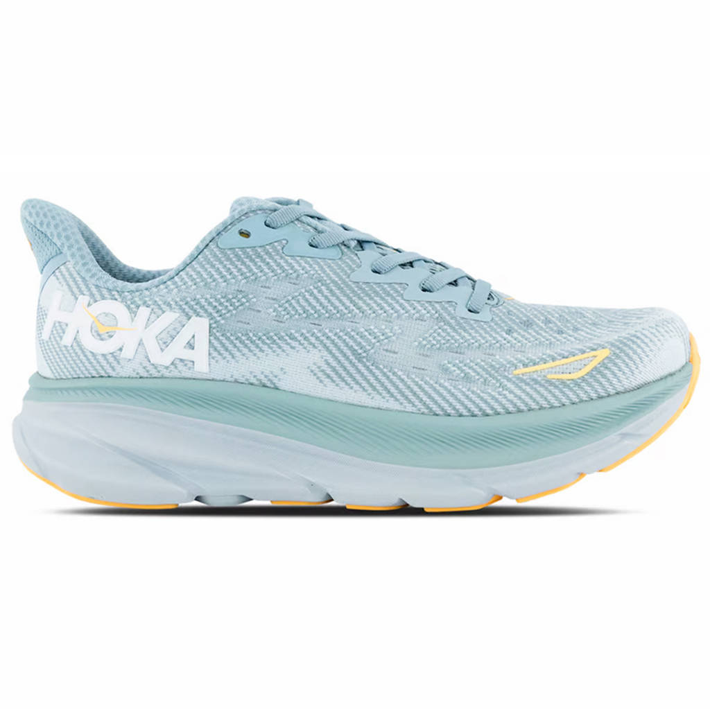 Hoka One One Clifton 9 Textile Womens Trainers#color_cloud blue ice flow