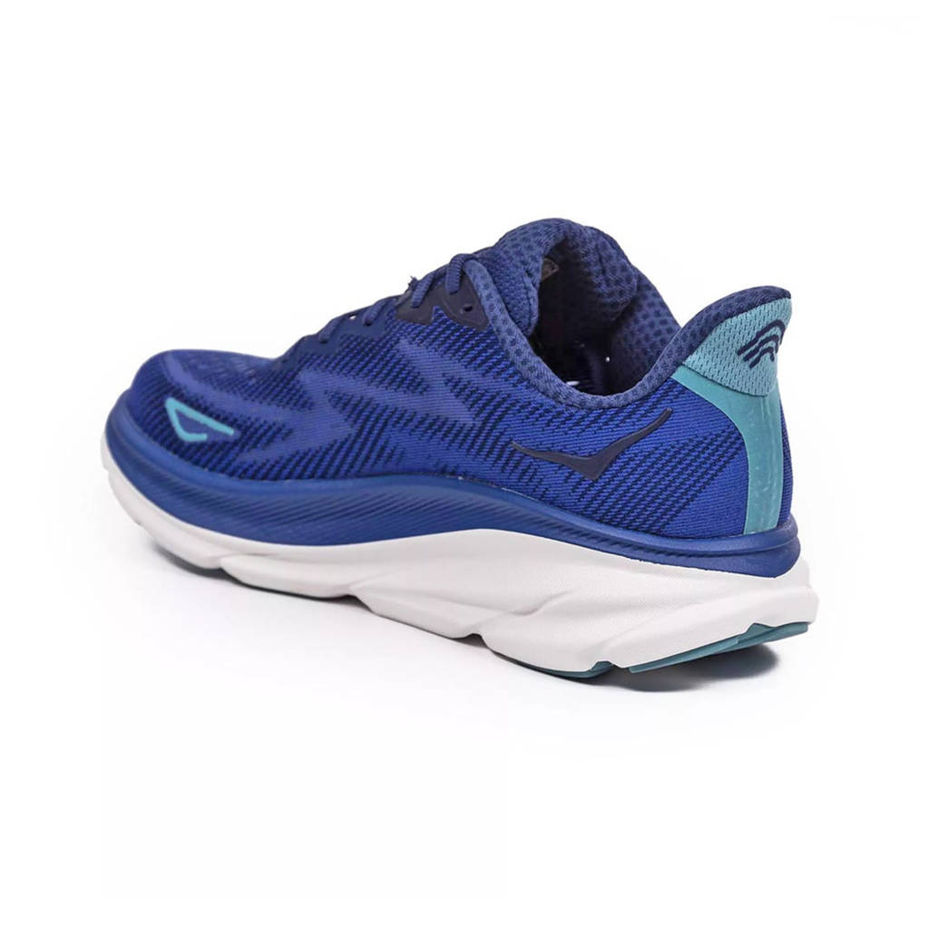 Hoka One One Clifton 9 Textile Womens Trainers#color_bellwether blue evening sky