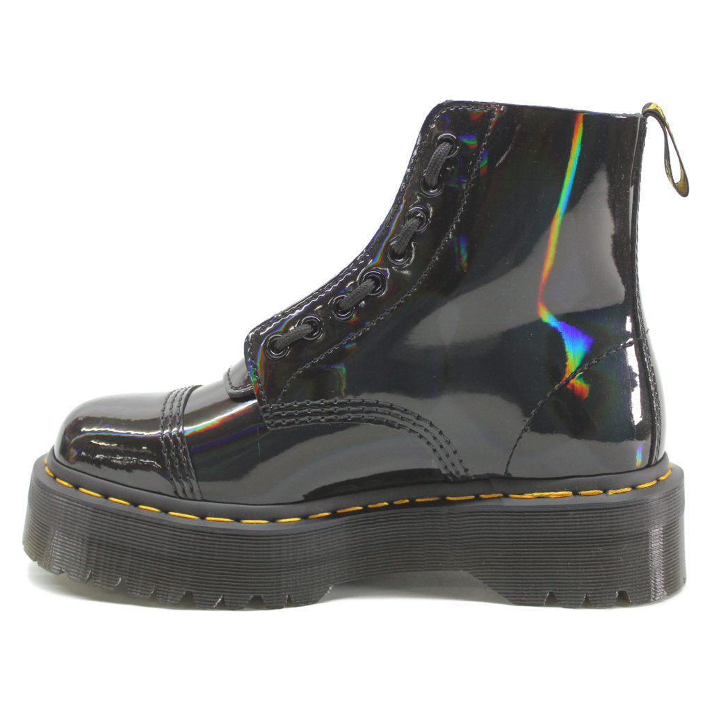 Dr. Martens Womens Boots Sinclair Casual Lace-Up Ankle Rainbow Leather - UK 6