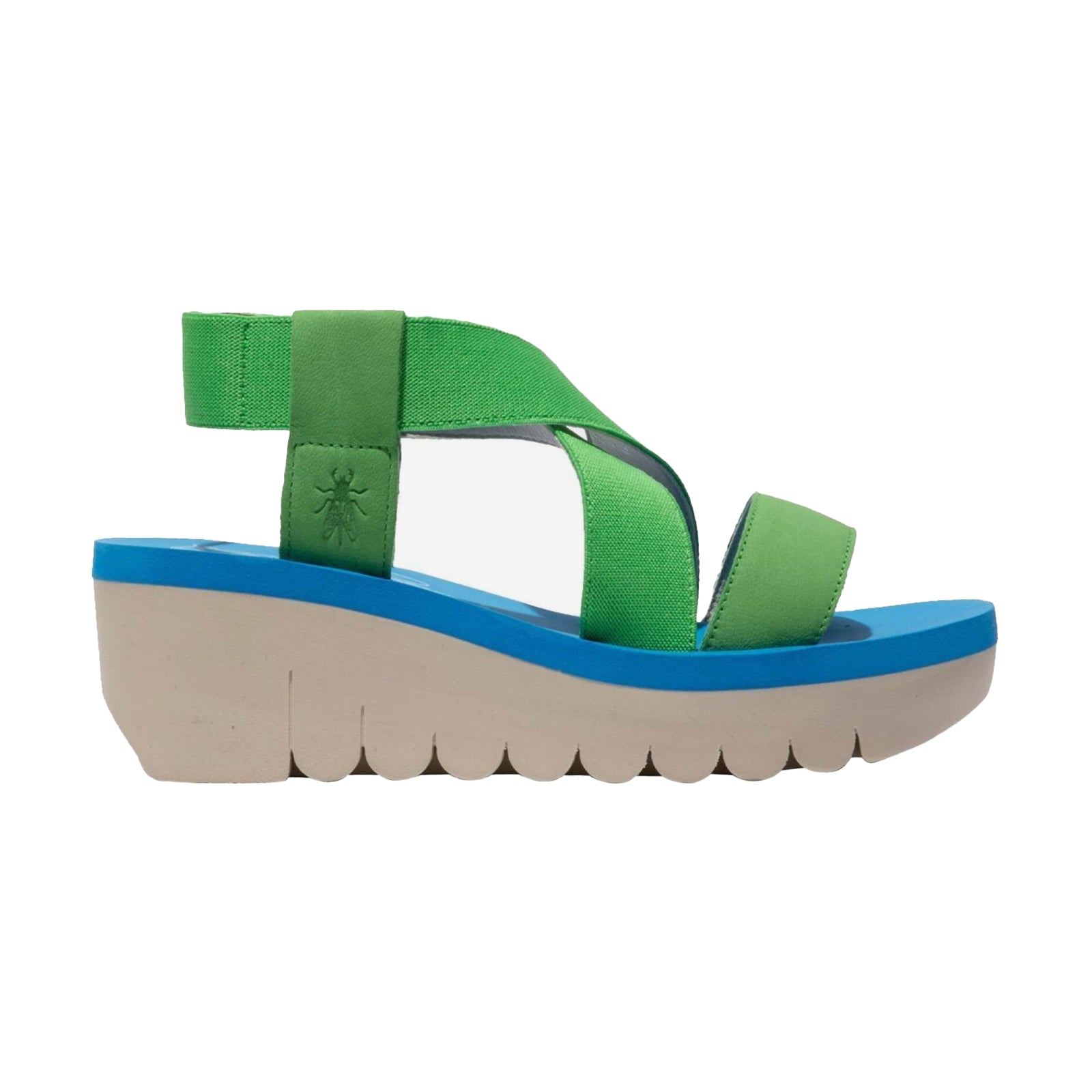 Fly London YABI922FLY Leather Womens Sandals#color_pistachio pistachio azurre