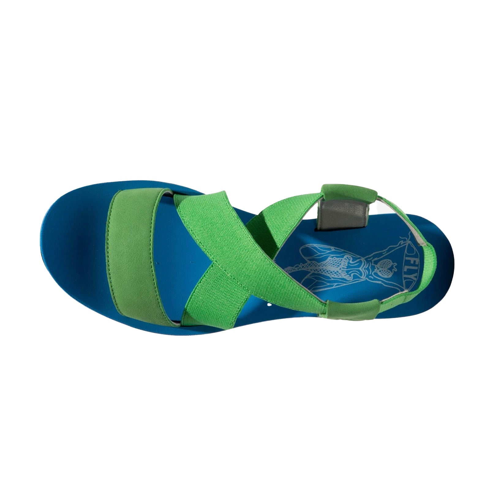 Fly London YABI922FLY Leather Womens Sandals#color_pistachio pistachio azurre