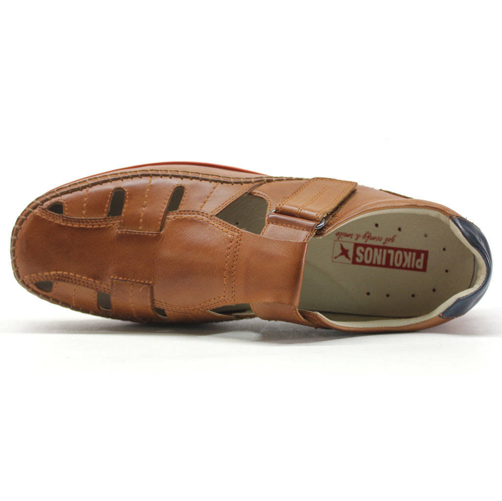 Pikolinos Marbella M9A-0051 Leather Mens Sandals#color_brandy