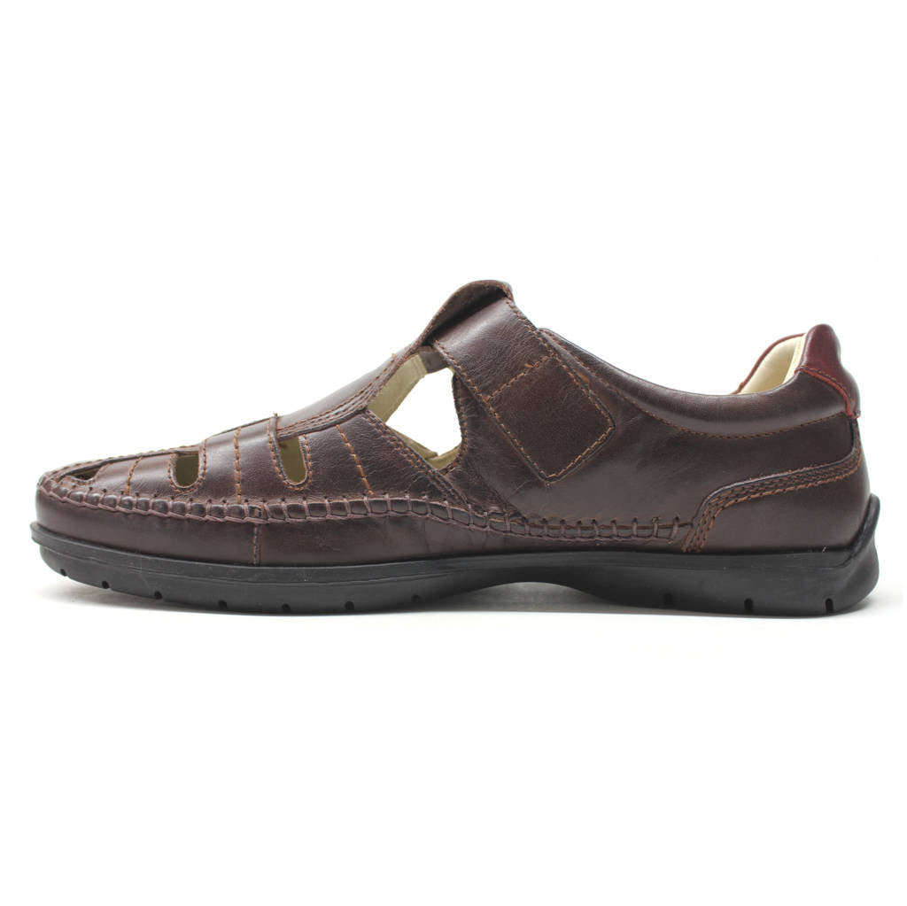 Pikolinos Marbella M9A-0051 Leather Mens Sandals#color_olmo