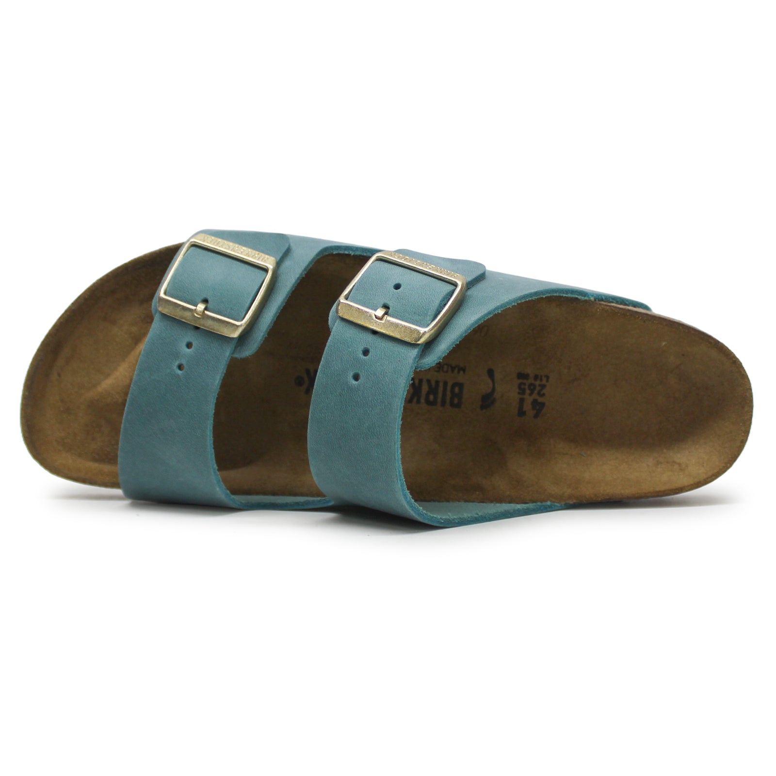Birkenstock Arizona BS Oiled Leather Unisex Sandals#color_biscay bay