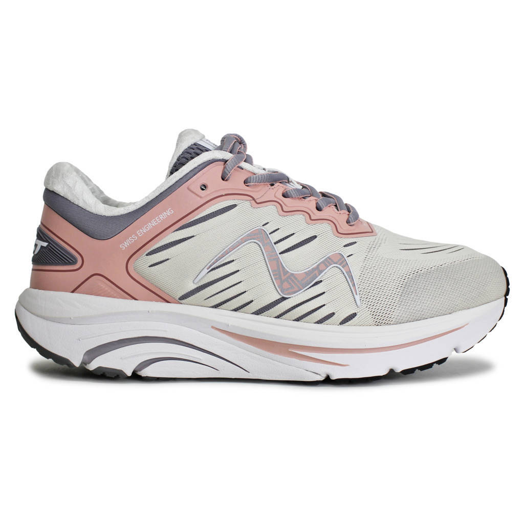 MBT 2000 II Leather Textile Womens Trainers#color_ivory peach