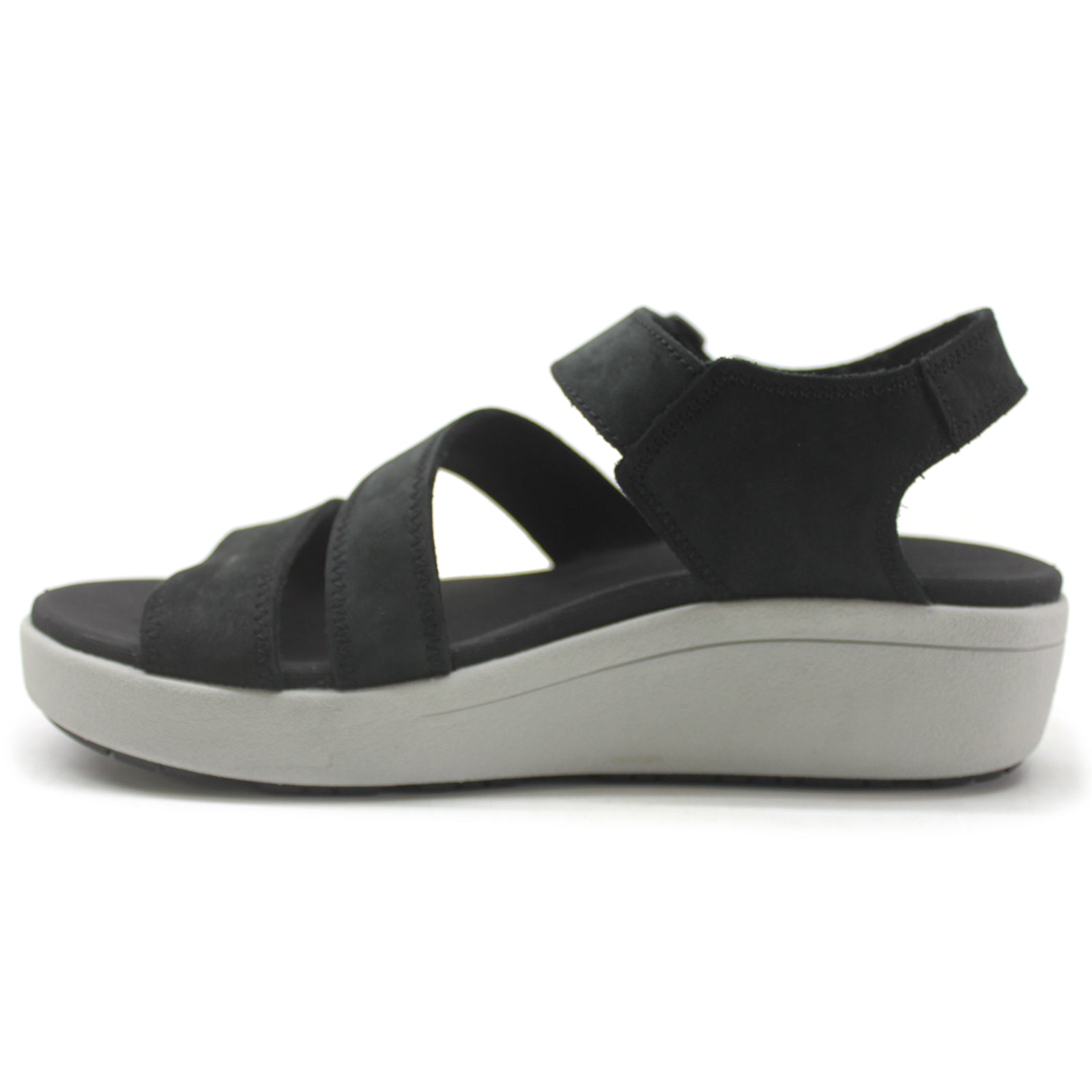 Keen Ellecity Backstrap Nubuck Leather Women's Black Drizzle Hook and loop Sandals