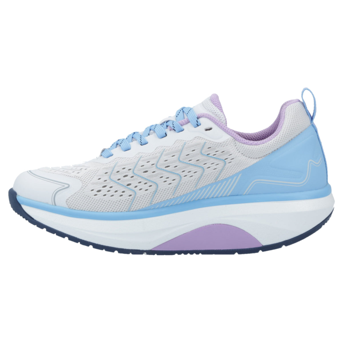 Joya ID Zoom III Textile Womens Trainers#color_grey blue