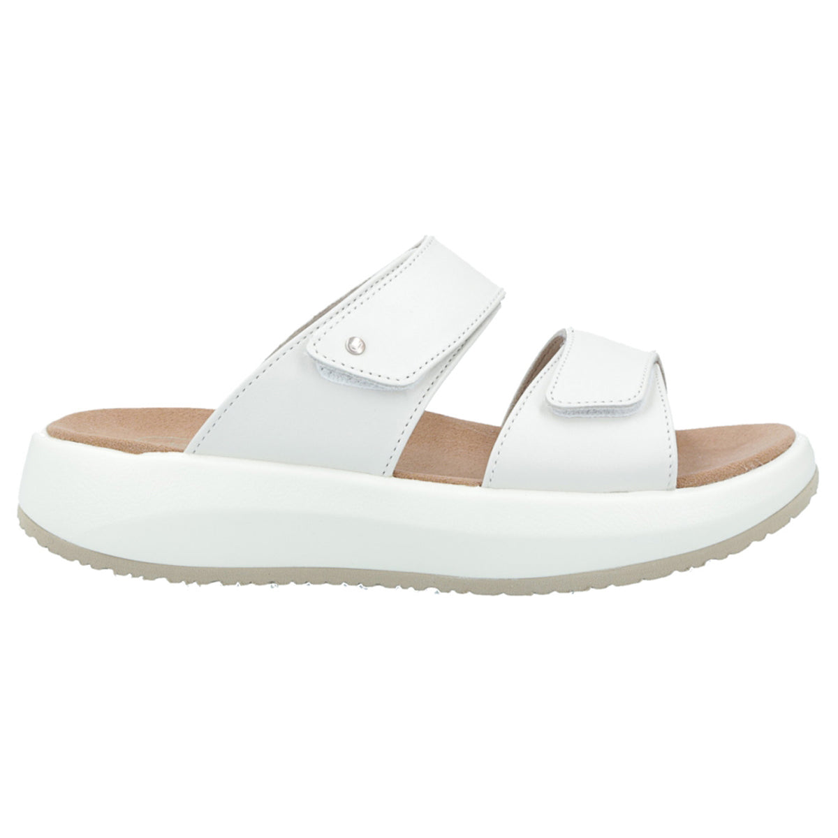Joya Vienna II Leather Womens Sandals#color_white