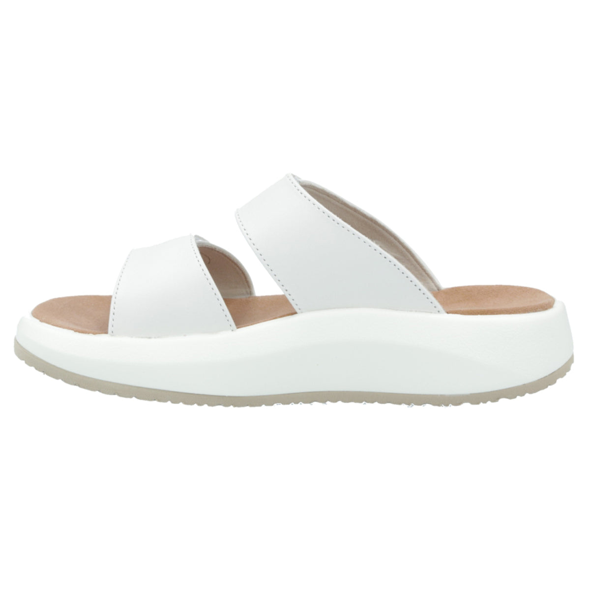 Joya Vienna II Leather Womens Sandals#color_white