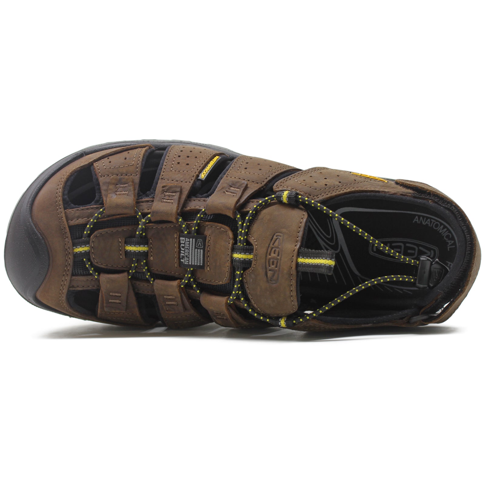 Keen Rialto Leather Men's Sandals#color_bison black
