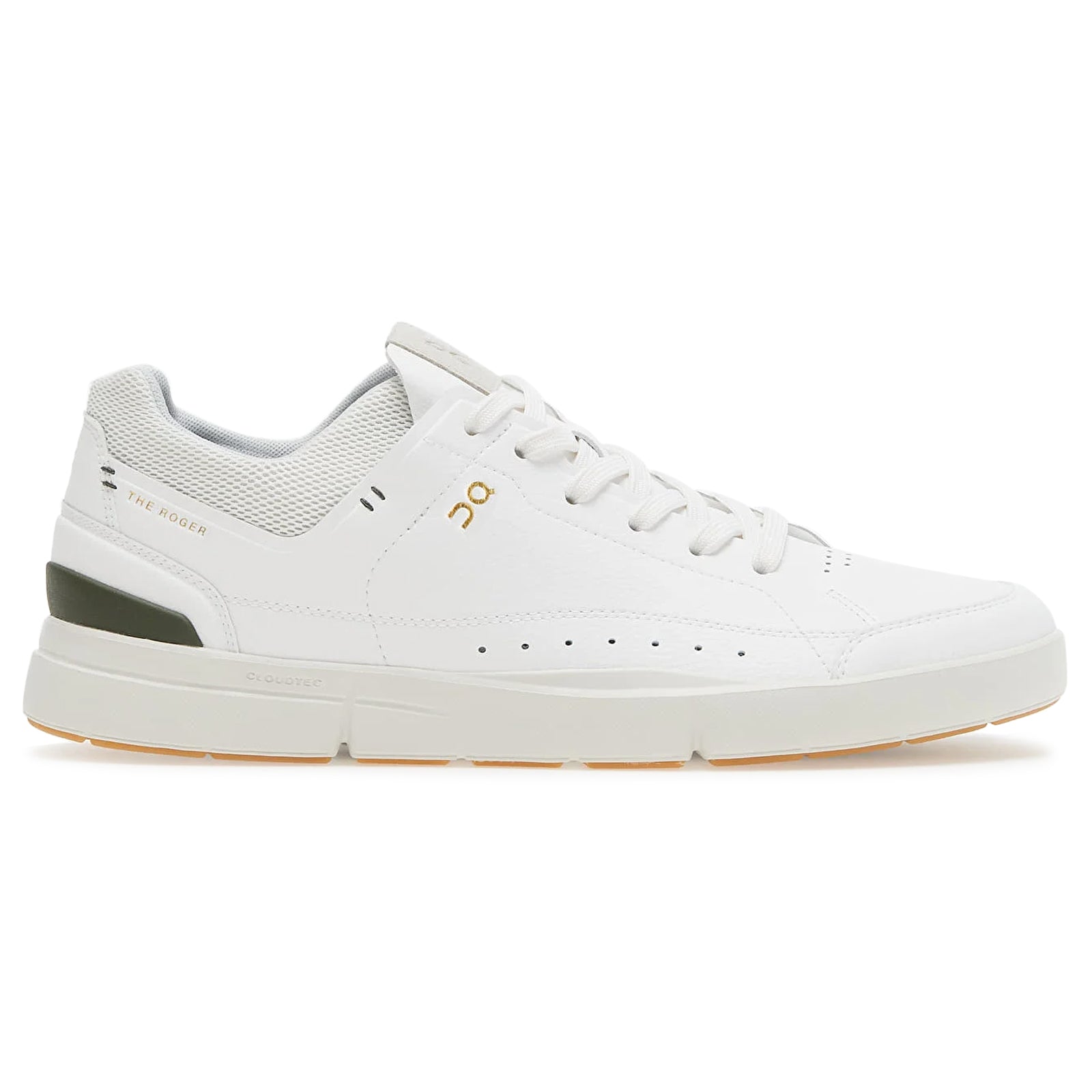 On The Roger Centre Court Synthetic Leather Mens Trainers#color_white jungle