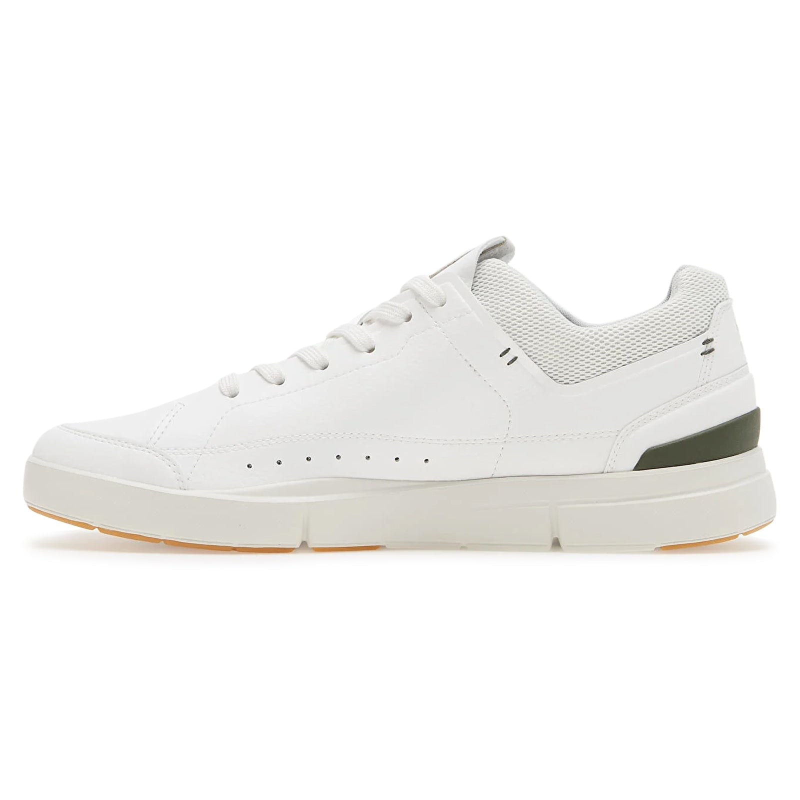 On The Roger Centre Court Synthetic Leather Mens Trainers#color_white jungle