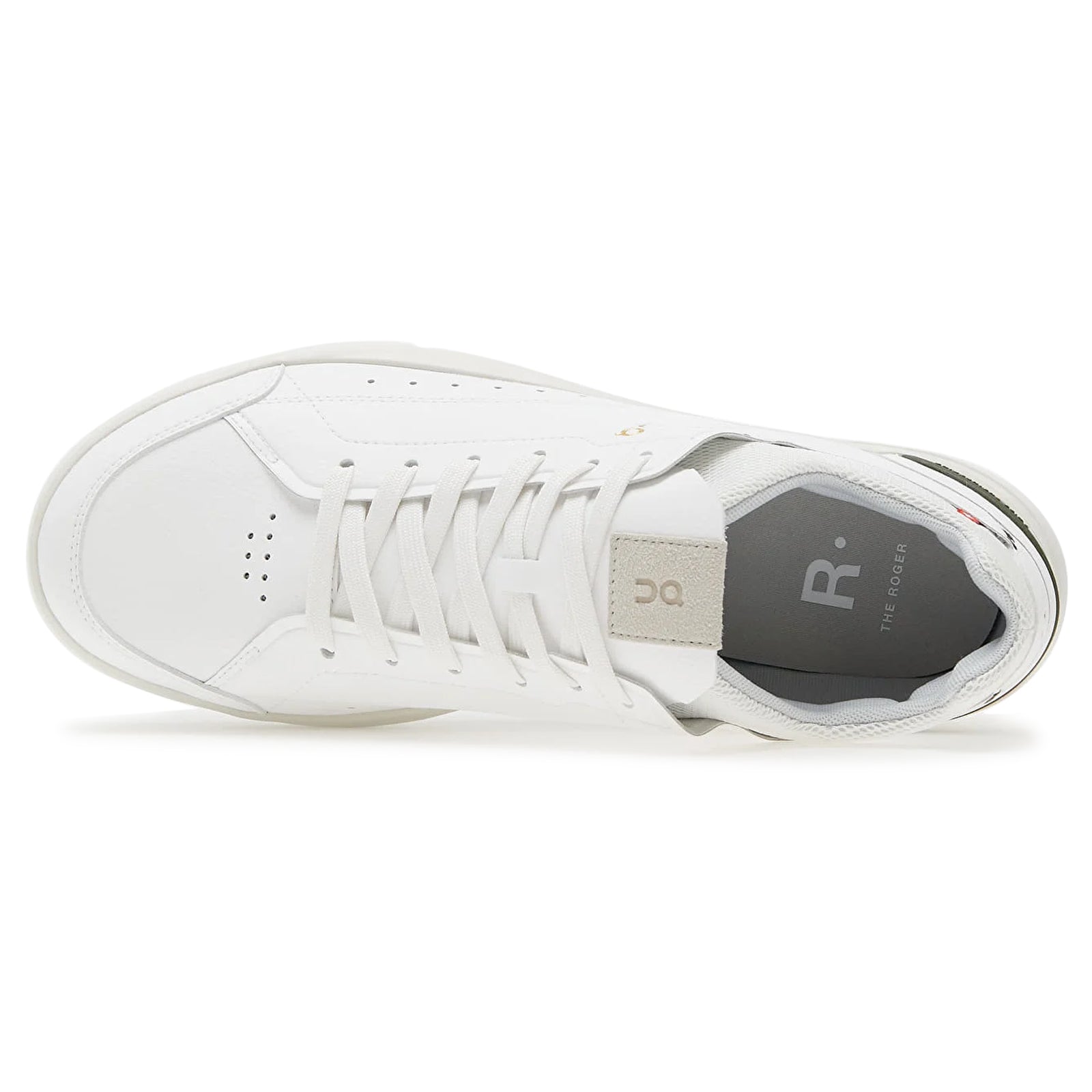 On The Roger Centre Court Synthetic Leather Mens Trainers#color_white jungle