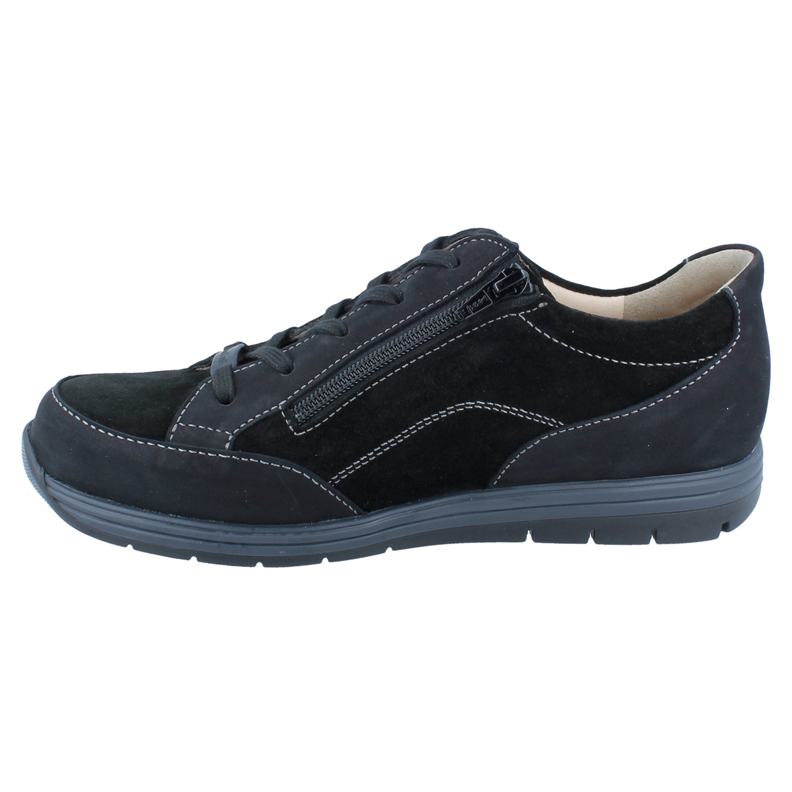 Finn Comfort Osorno Leather Mens Shoes#color_black