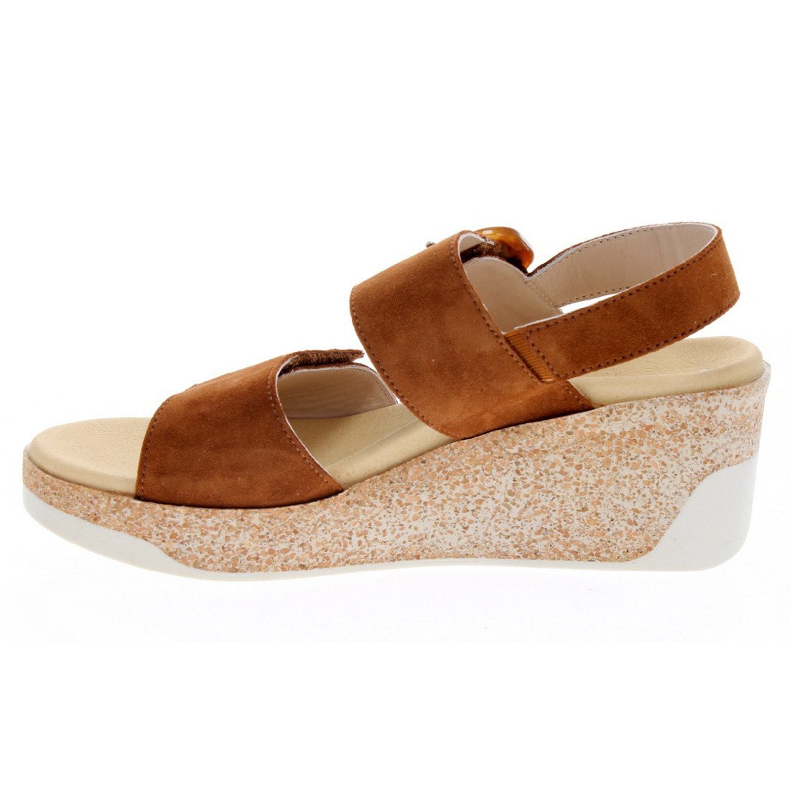 Mephisto Giulia Suede Womens Sandals#color_hazelnut