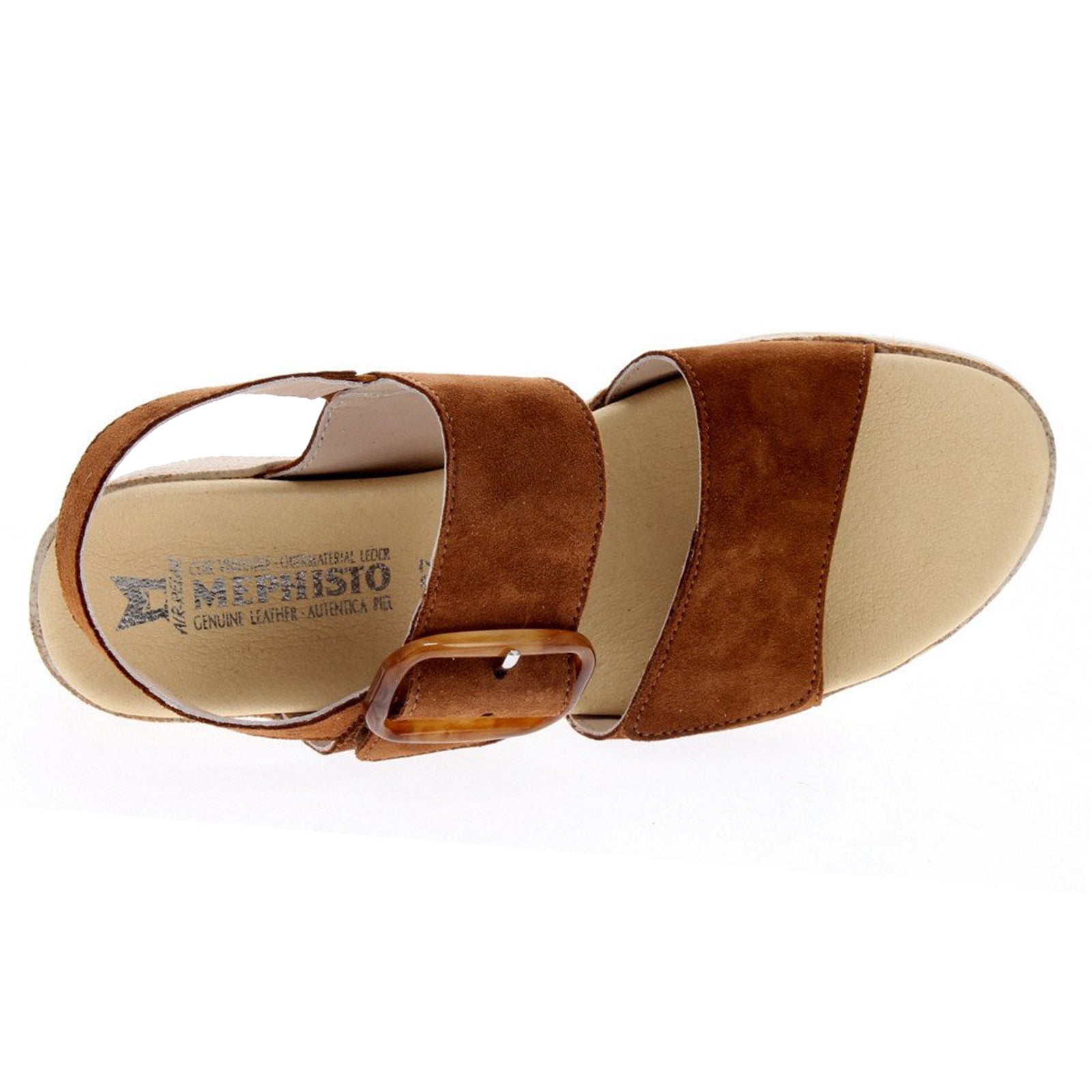 Mephisto Giulia Suede Womens Sandals#color_hazelnut