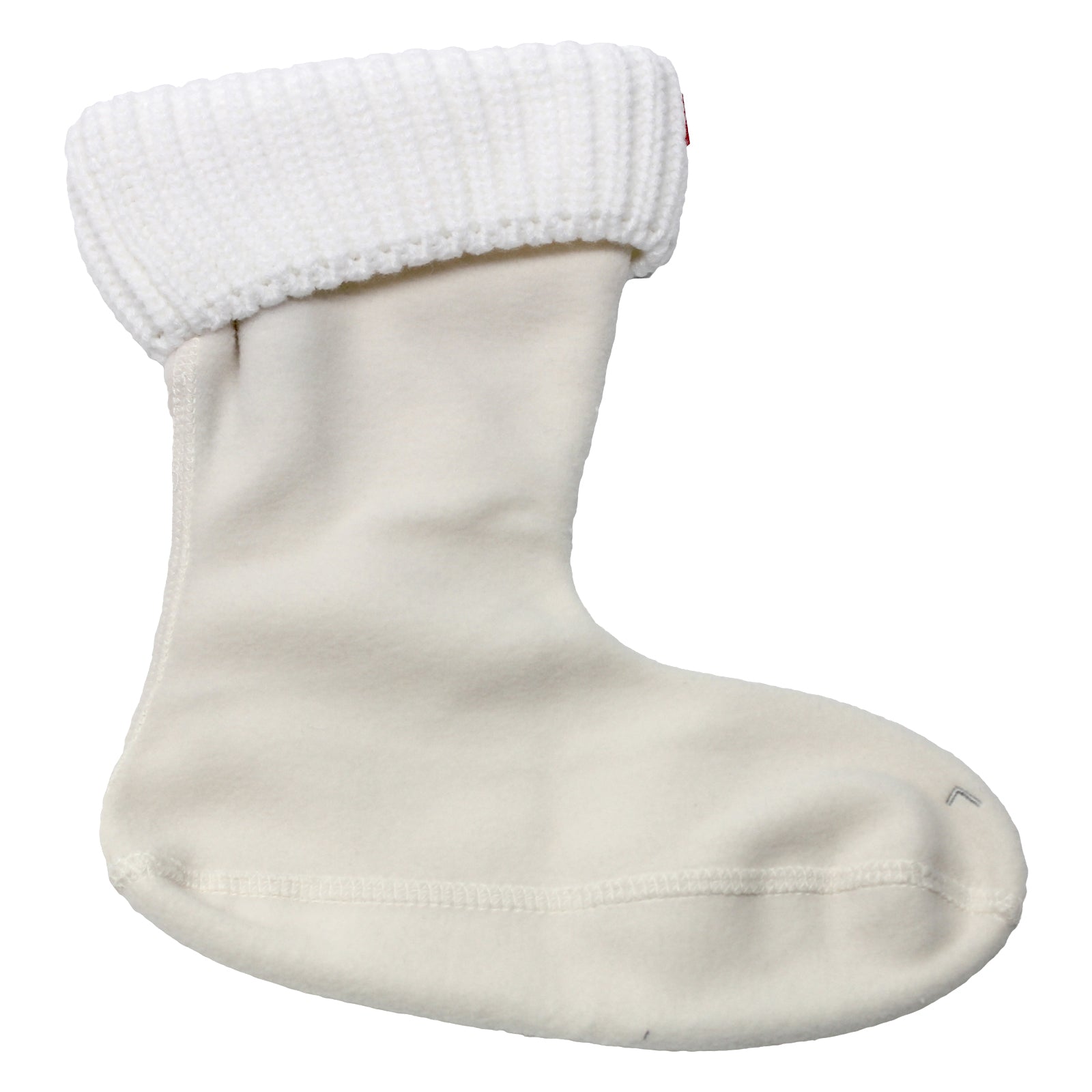 Hunter Recycled Half Cardigan Short Sock Polyfleece Unisex Socks#color_white