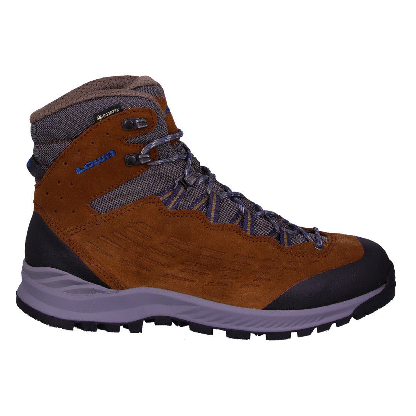 Lowa Explorer II GTX Mid Suede Textile Womens Boots#color_almond blue