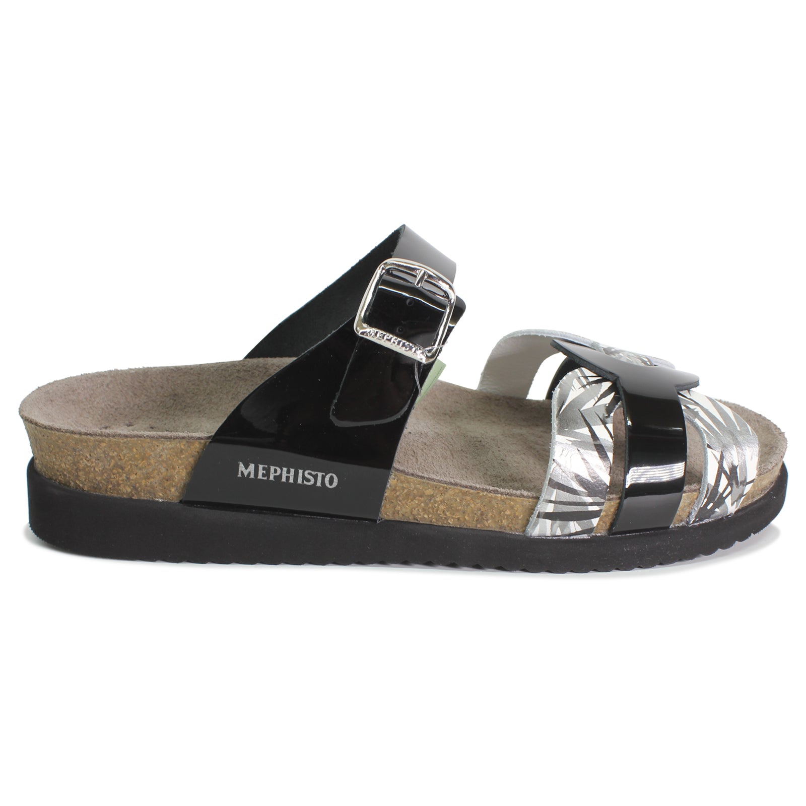 Mephisto Helma Patent Leather Womens Sandals#color_black