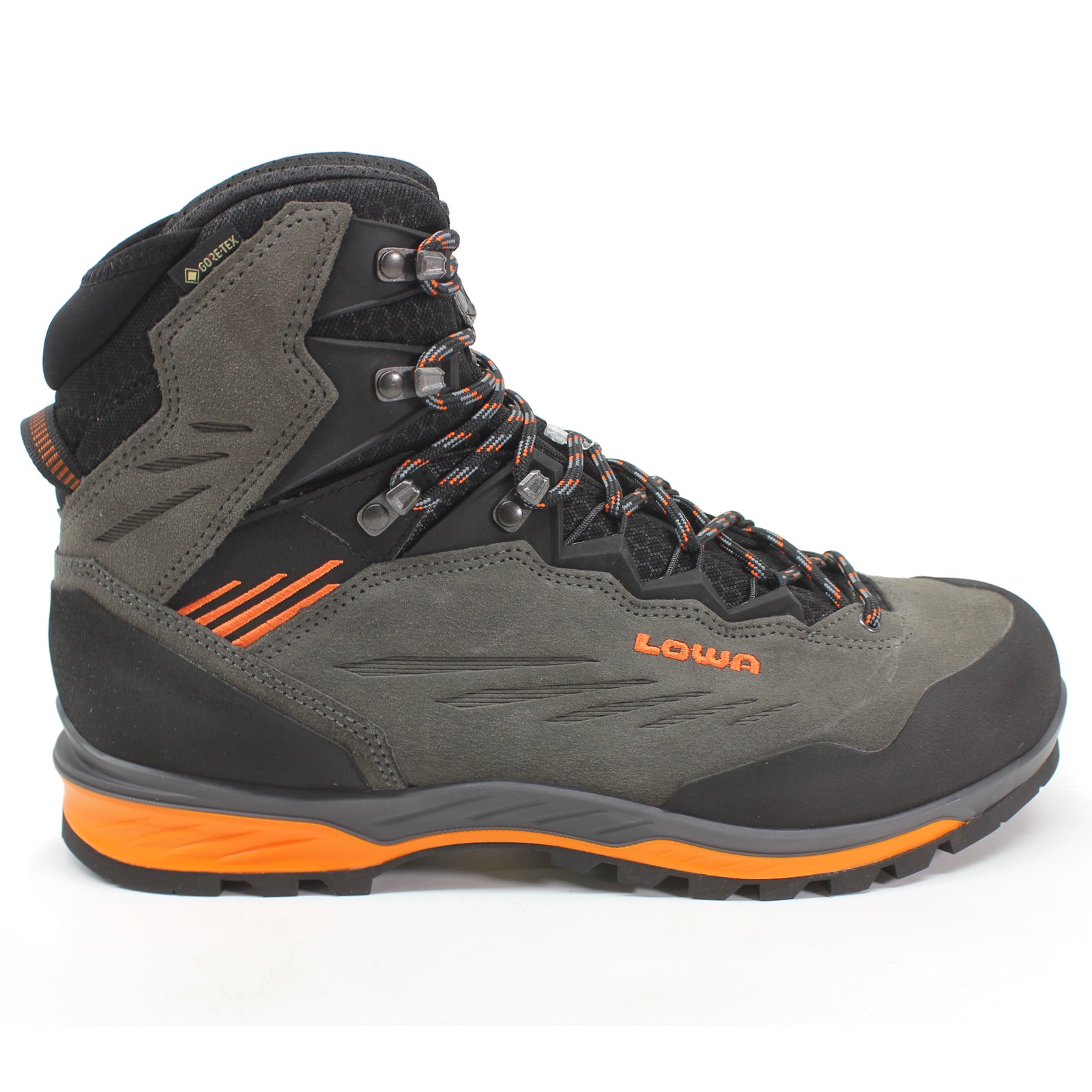 Lowa Cadin II GTX Mid Suede Textile Mens Boots#color_anthracite flame