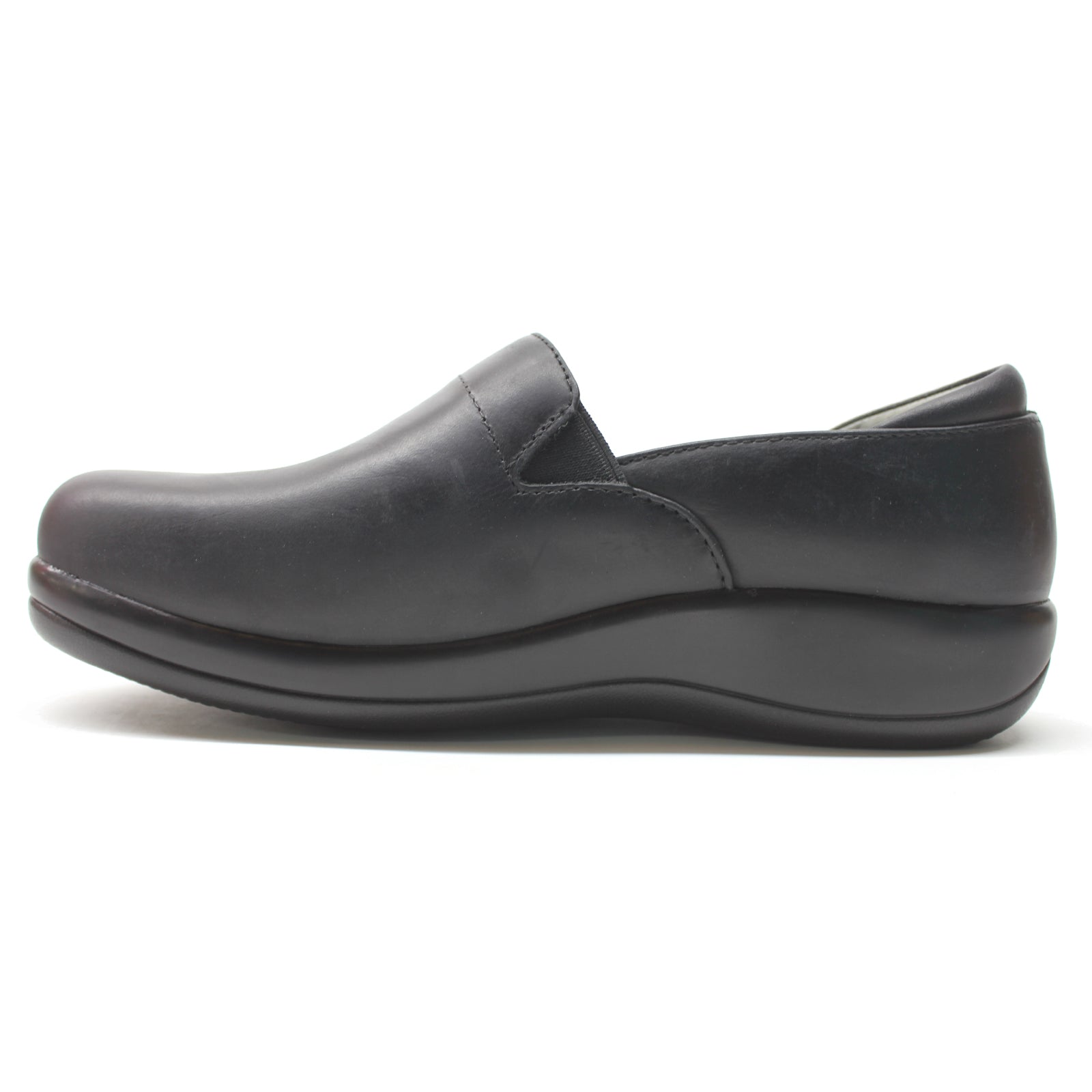 Alegria Keli Leather Womens Shoes#color_oiled black