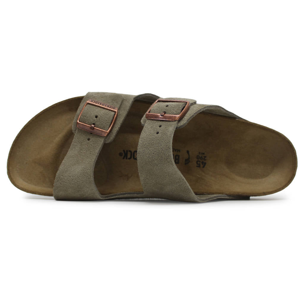 Birkenstock Arizona BS Suede Leather Unisex Sandals#color_taupe