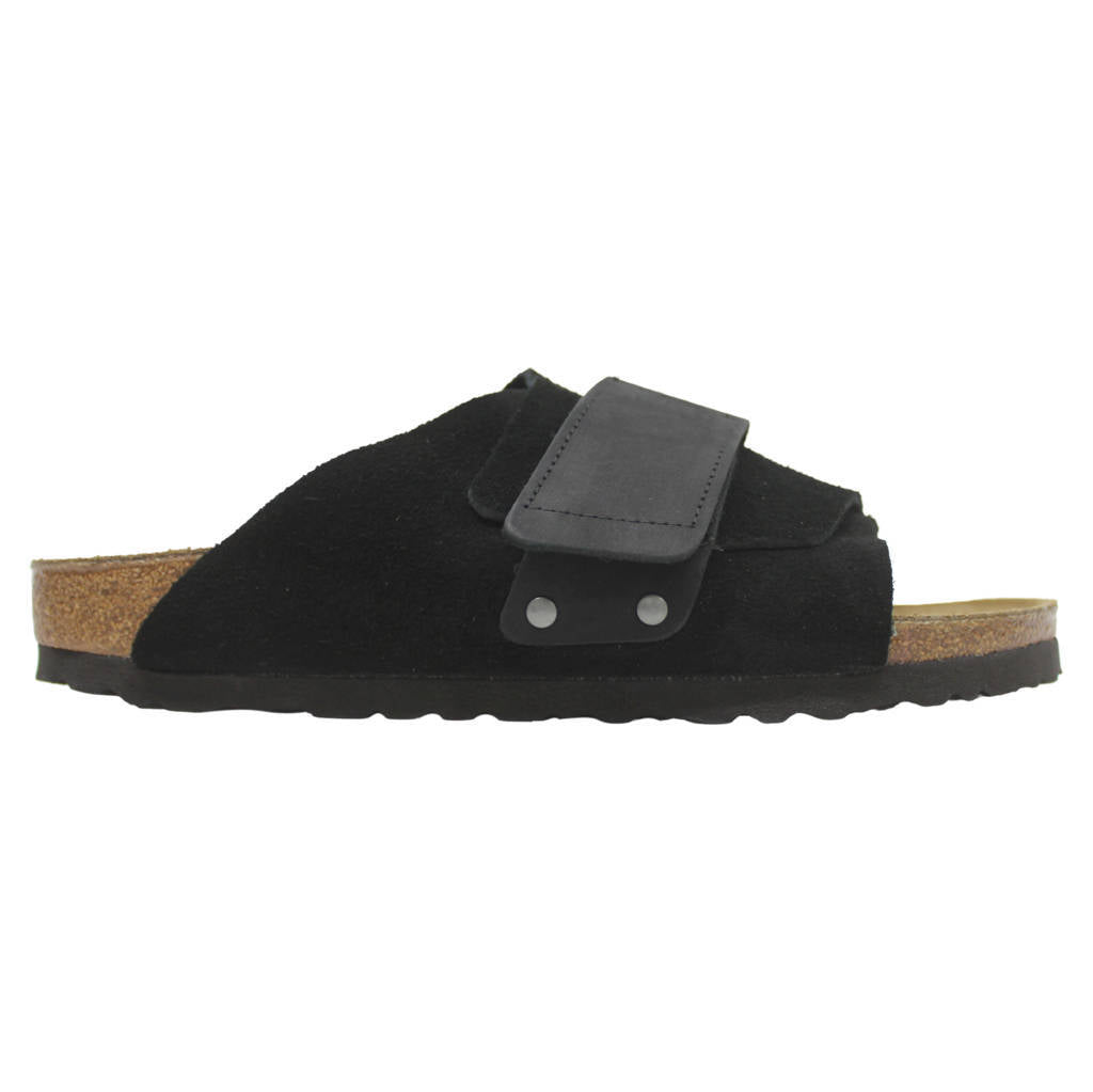 Birkenstock Kyoto Nubuck Leather Unisex Sandals#color_black