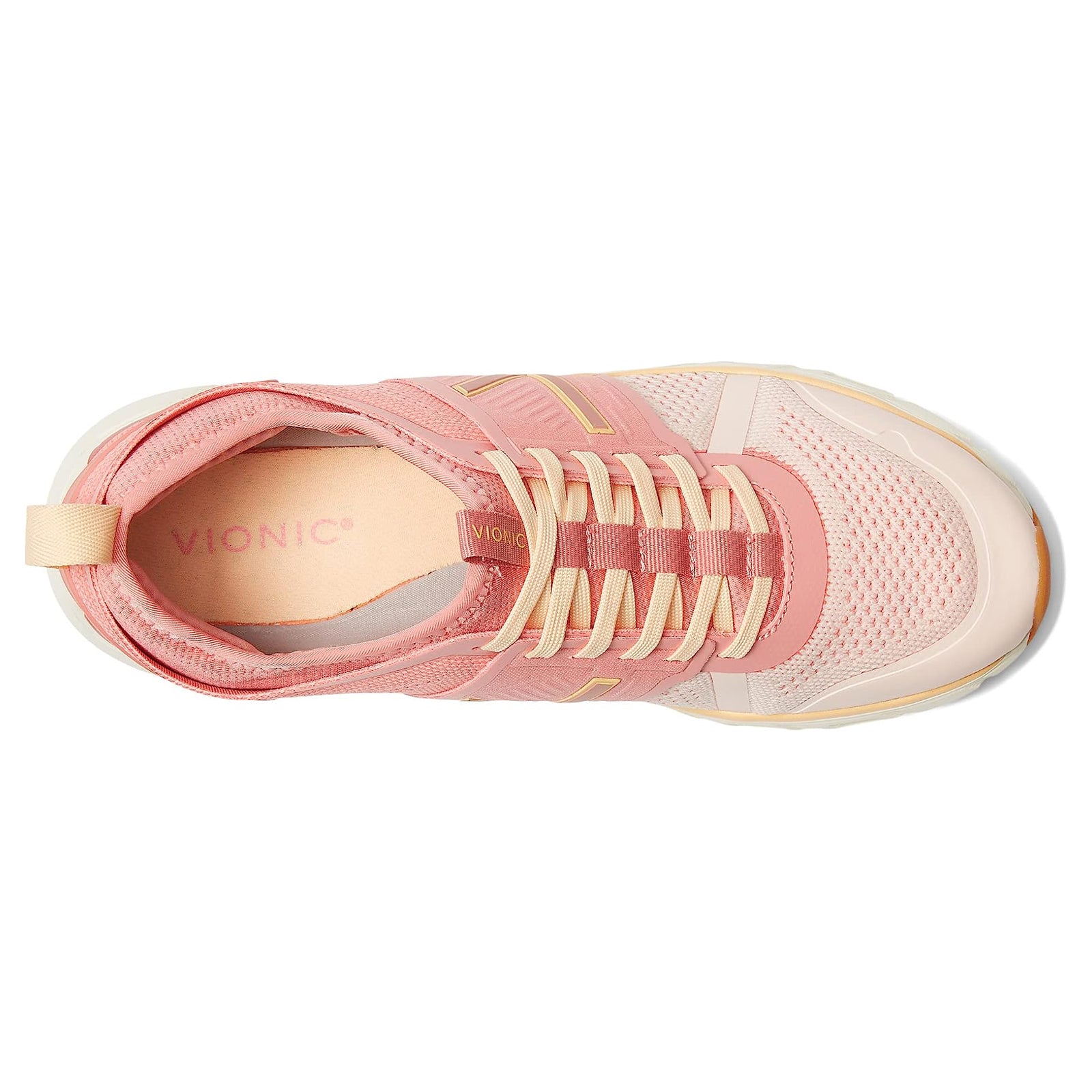 Vionic Captivate Synthetic Textile Womens Trainers#color_smoked salmon