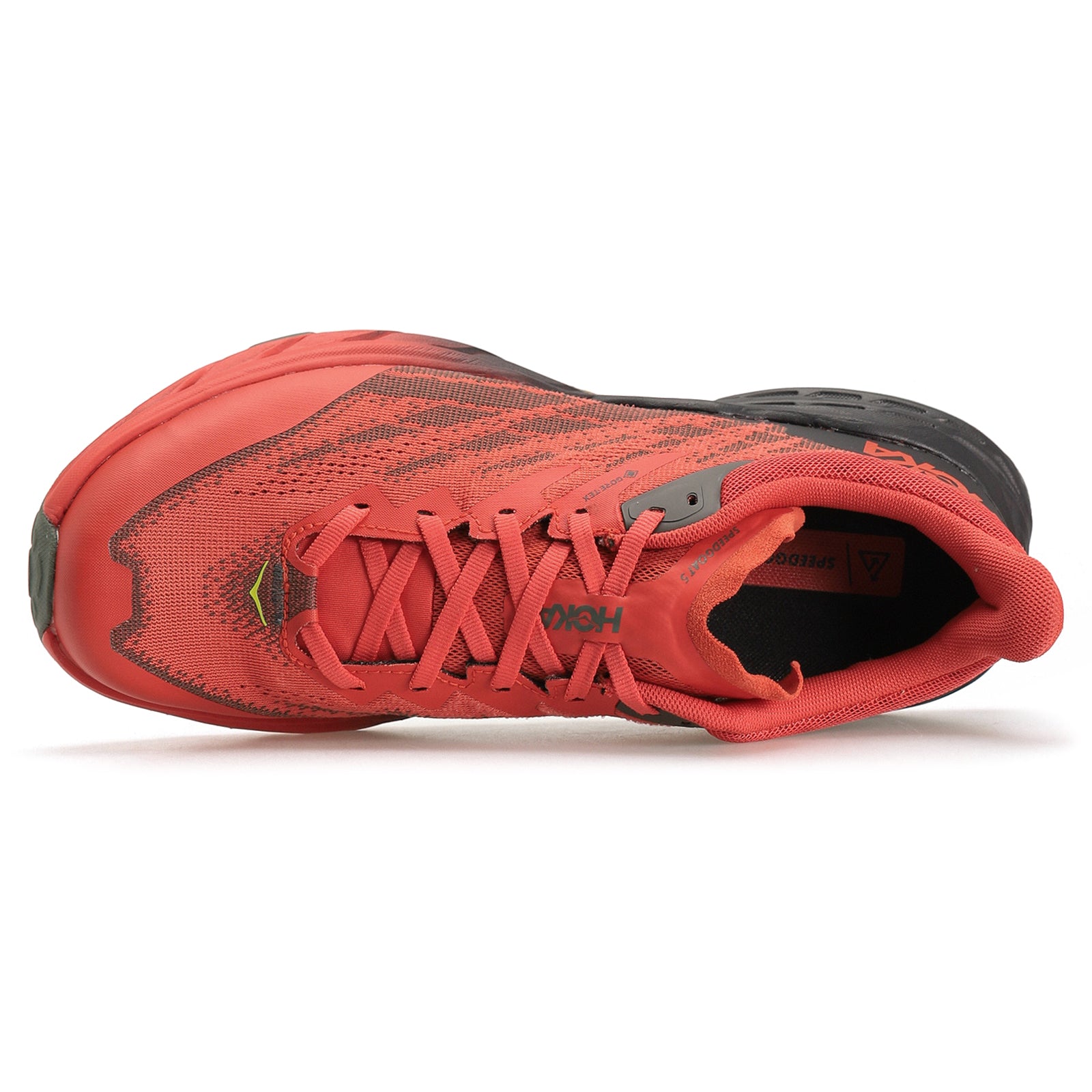 Hoka Speedgoat 5 GTX Textile Synthetic Mens Trainers#color_fiesta thyme