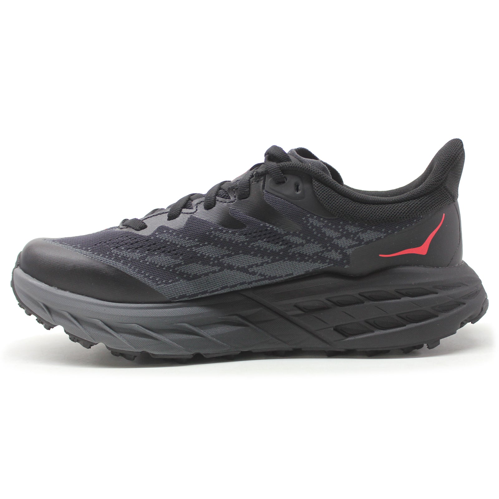 Hoka Speedgoat 5 GTX Textile Synthetic Womens Trainers#color_black black
