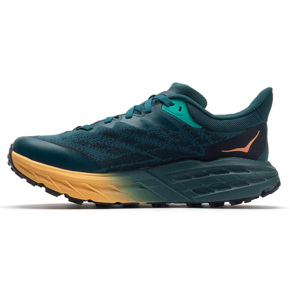 Hoka Speedgoat 5 GTX Textile Synthetic Womens Trainers#color_deep teal black