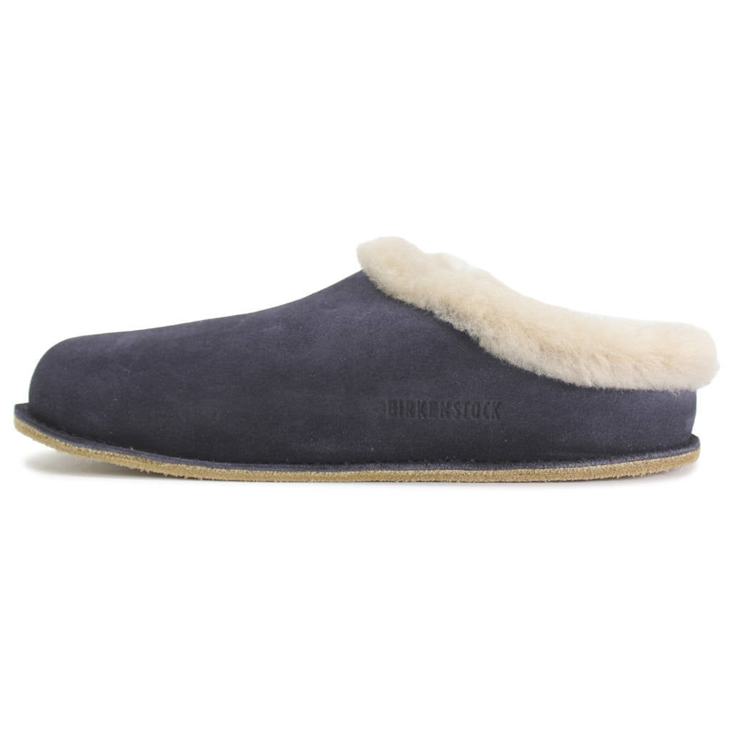Birkenstock Zermatt Premium Shearling Suede Leather Unisex Sandals#color_midnight
