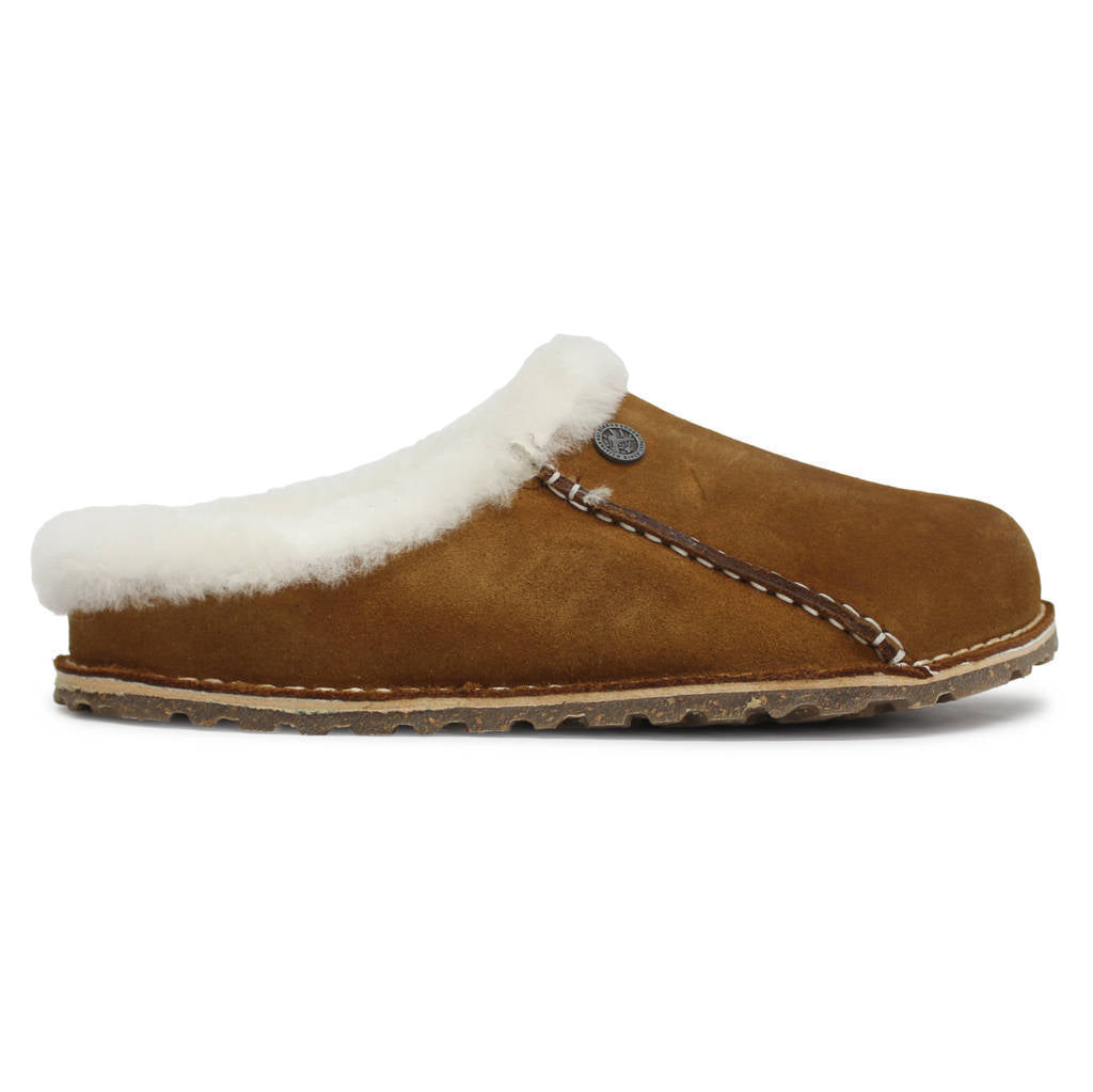 Birkenstock Zermatt Premium Shearling Suede Leather Unisex Sandals#color_mink