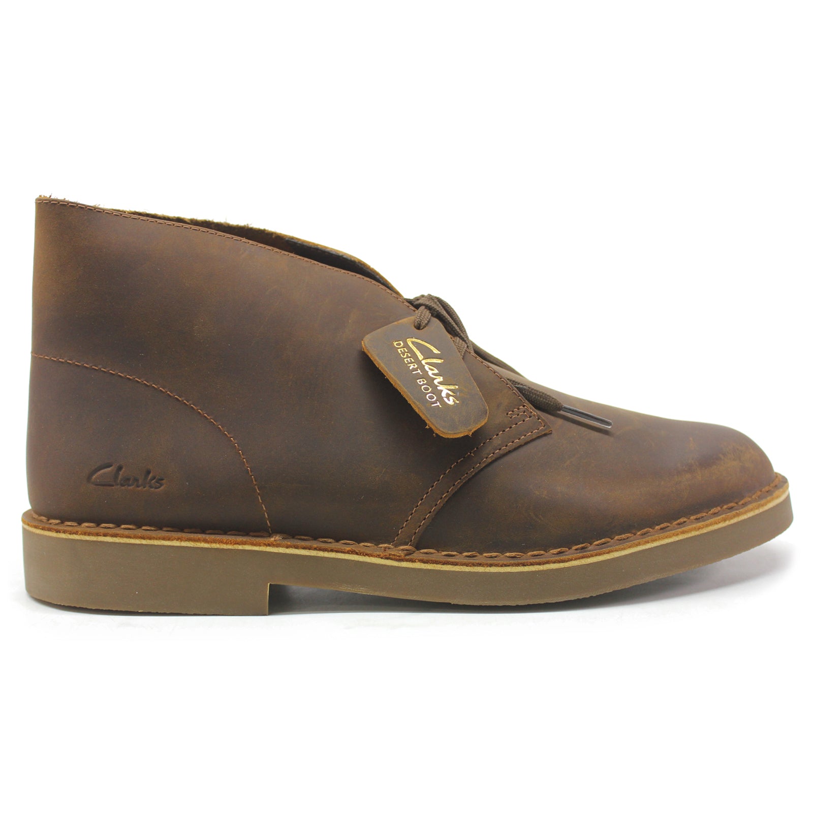 Clarks Desert Boot Evo Leather Mens Boots#color_beeswax