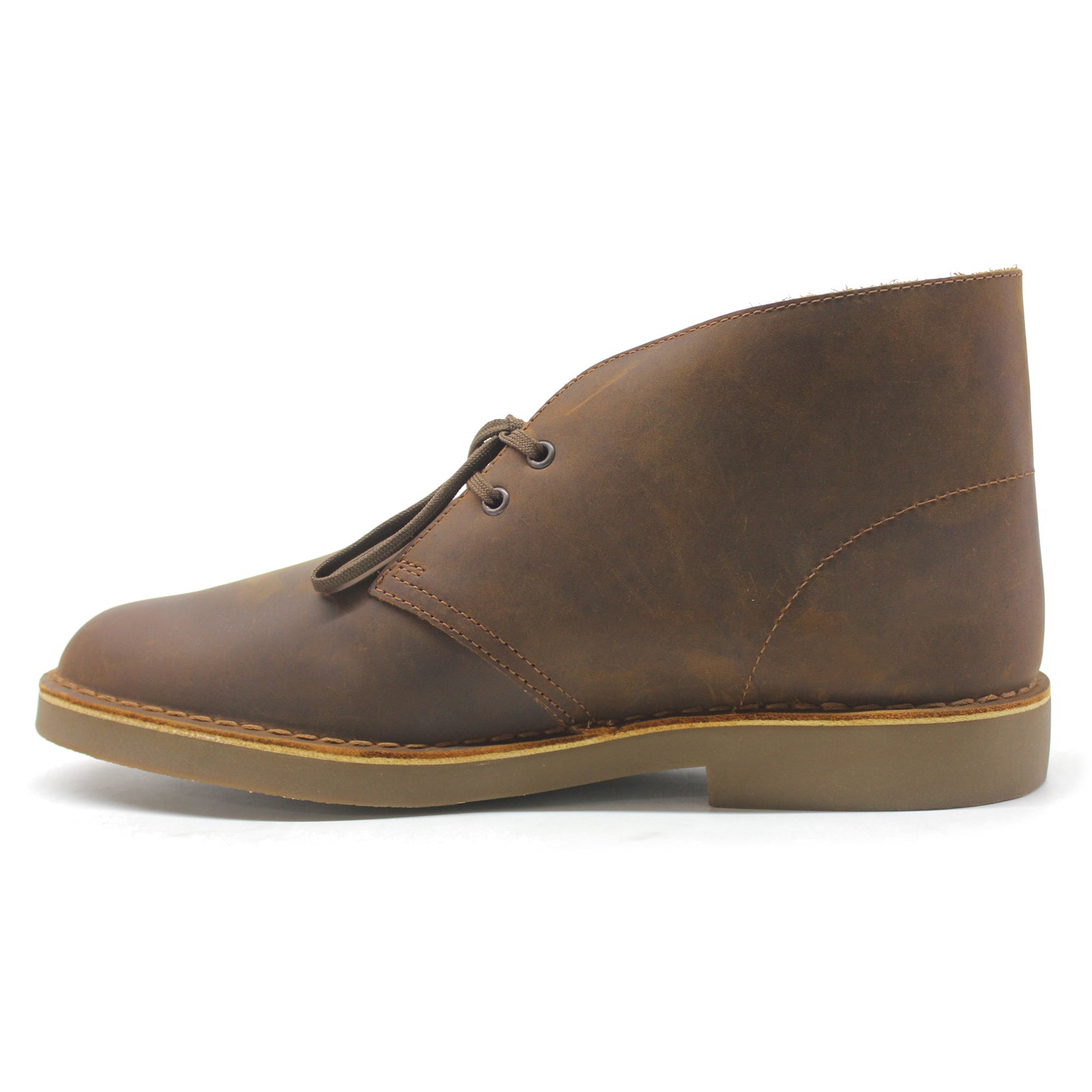 Clarks Desert Boot Evo Leather Mens Boots#color_beeswax