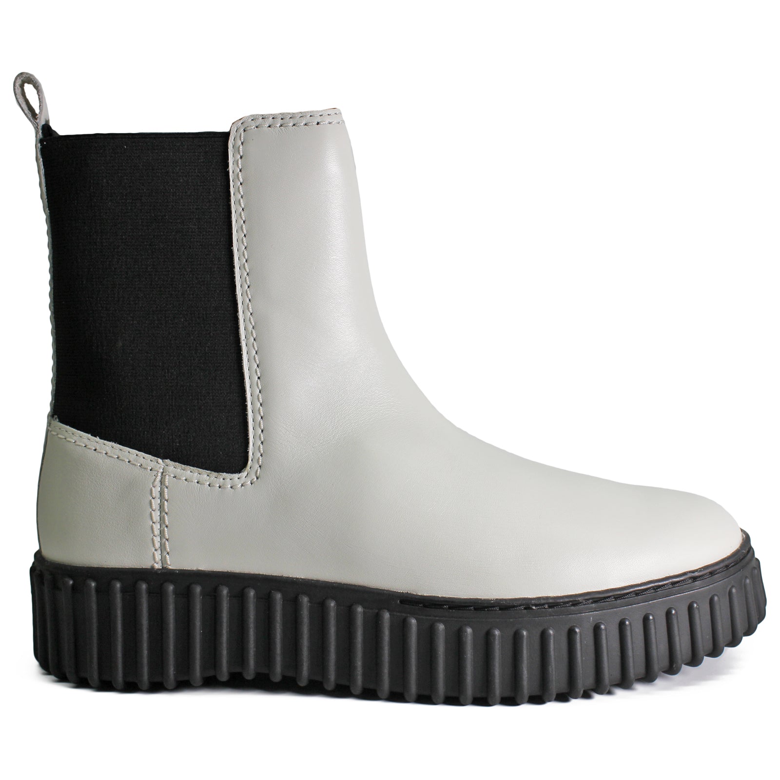 Clarks Torhill Maple Leather Womens Boots#color_off white