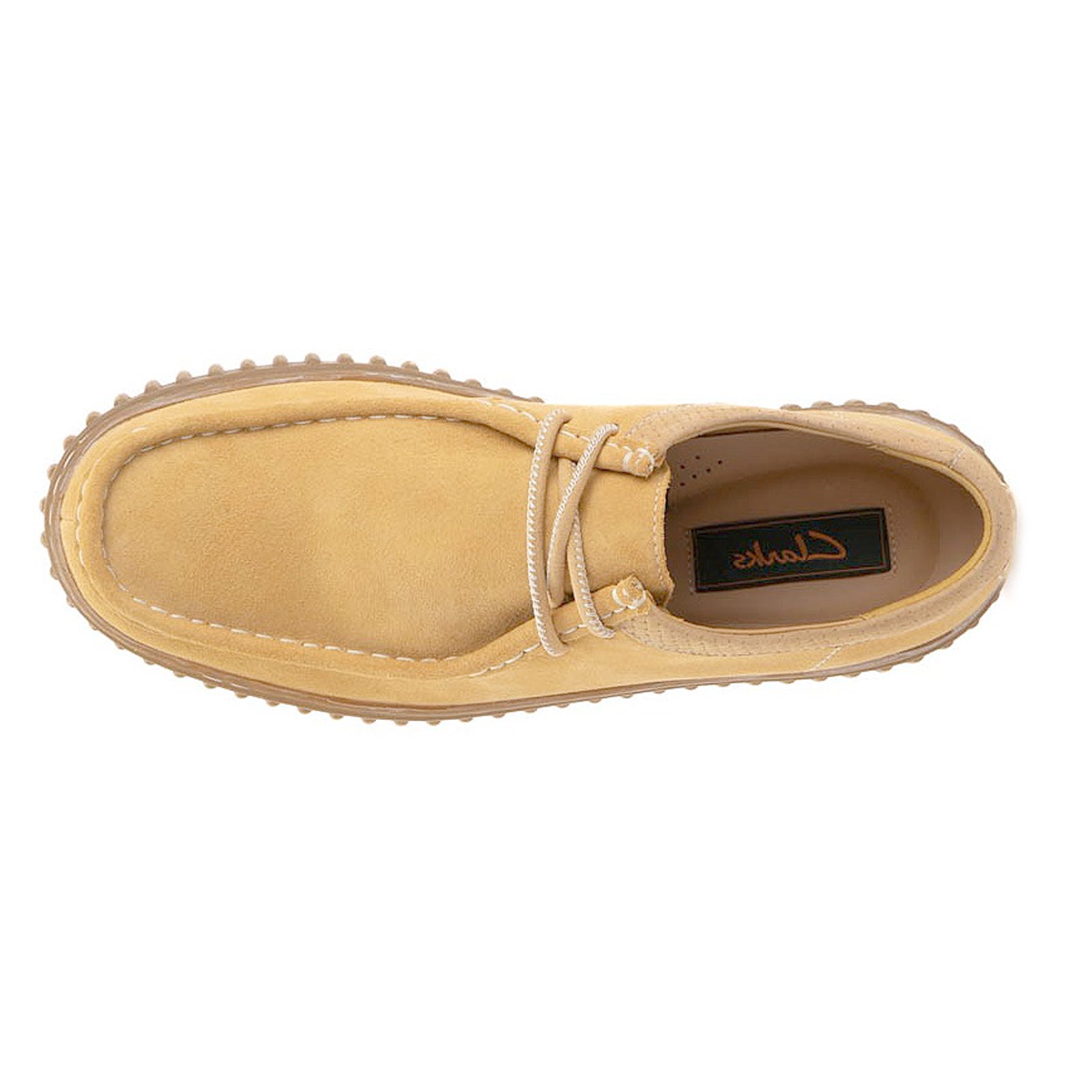 Clarks Torhill Lo Suede Mens Shoes#color_golden tan
