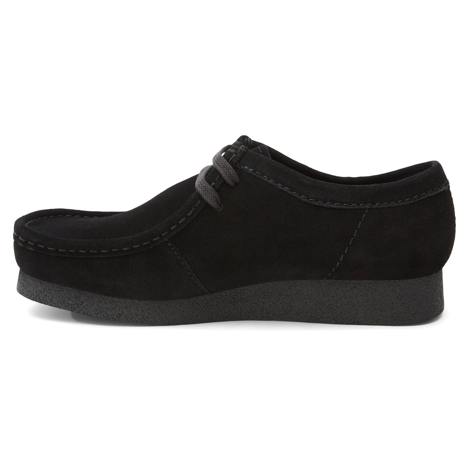 Clarks Wallabee Evo Suede Mens Shoes#color_black