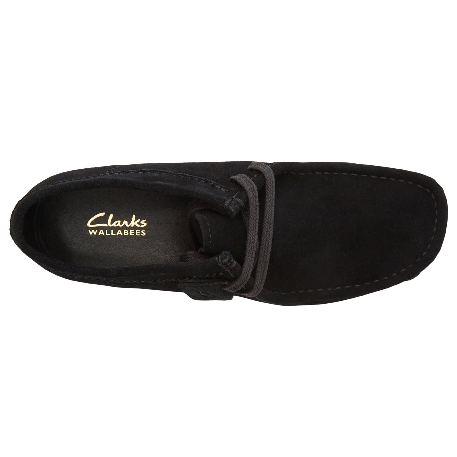 Clarks Wallabee Evo Suede Mens Shoes#color_black