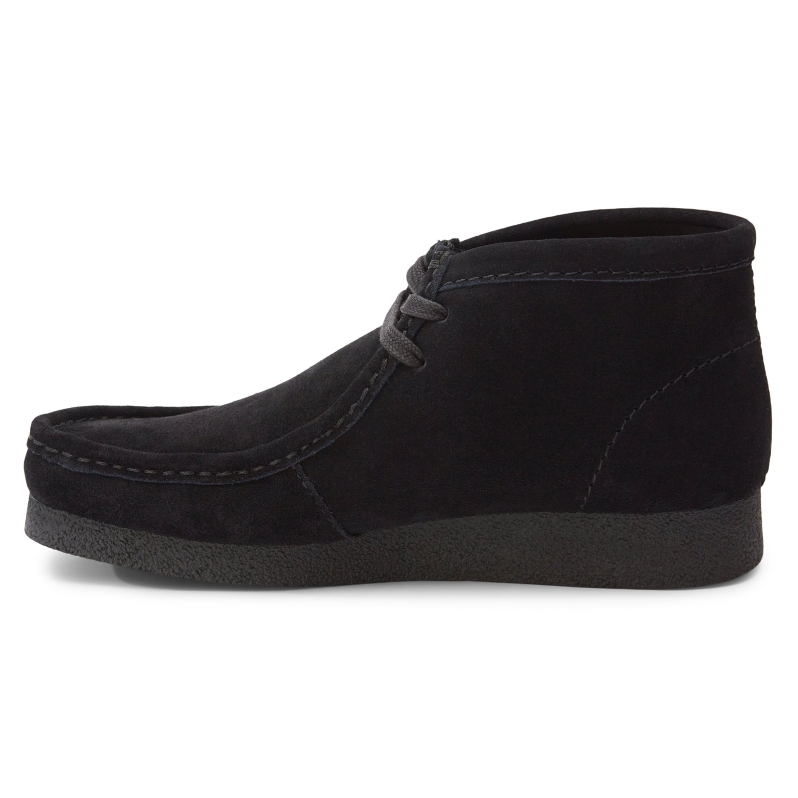 Clarks Wallabee Evo Boot Suede Mens Boots#color_black