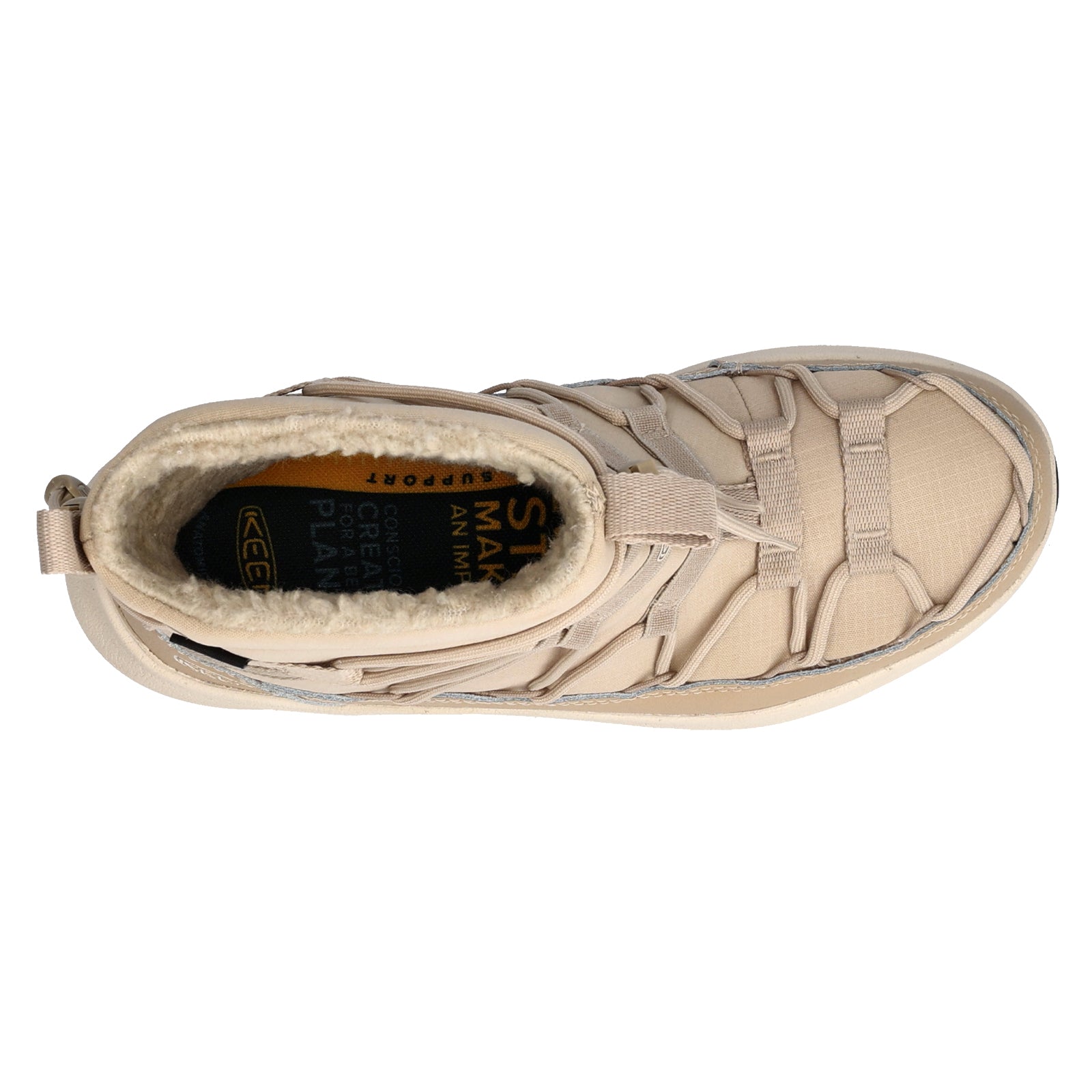 Keen Uneek SNK Chukka II WP Textile Synthetic Womens Boots#color_safari birch