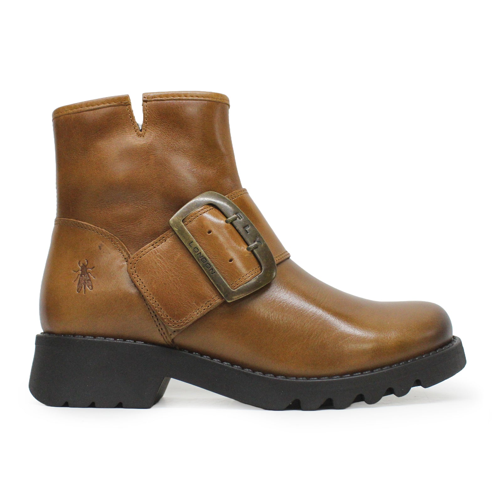 Fly London RILY991FLY Rug Leather Womens Boots#color_mid brown