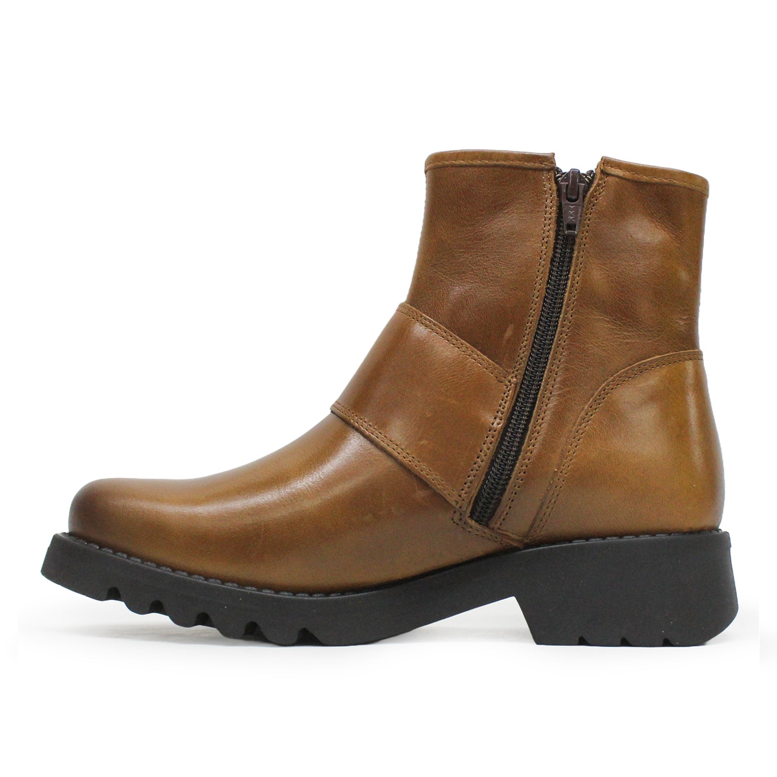 Fly London RILY991FLY Rug Leather Womens Boots#color_mid brown