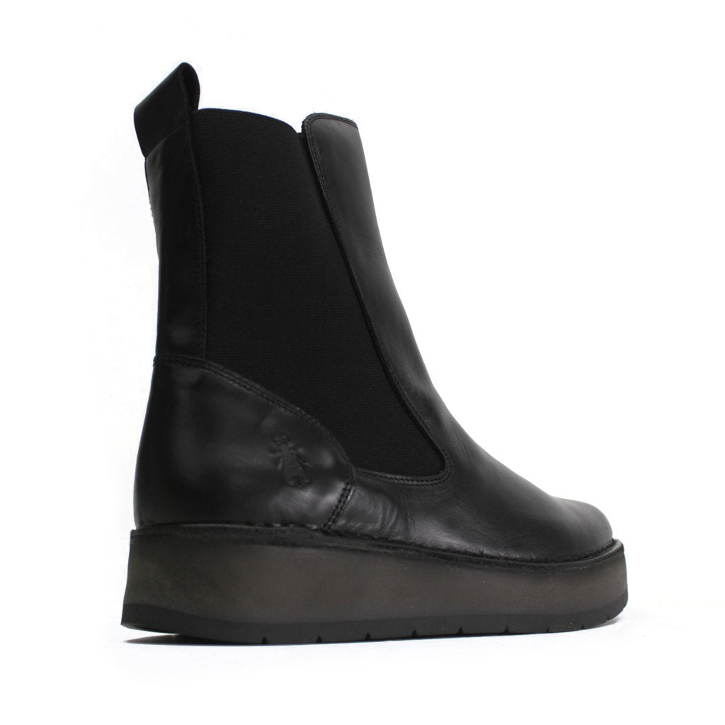 Fly London Ruba100Fly Rug Leather Women's Chelsea Boots#color_black